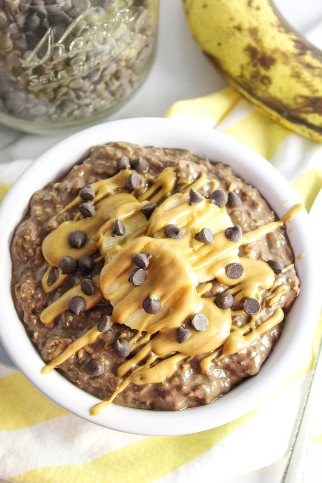 Chunky Monkey Overnight Oatmeal