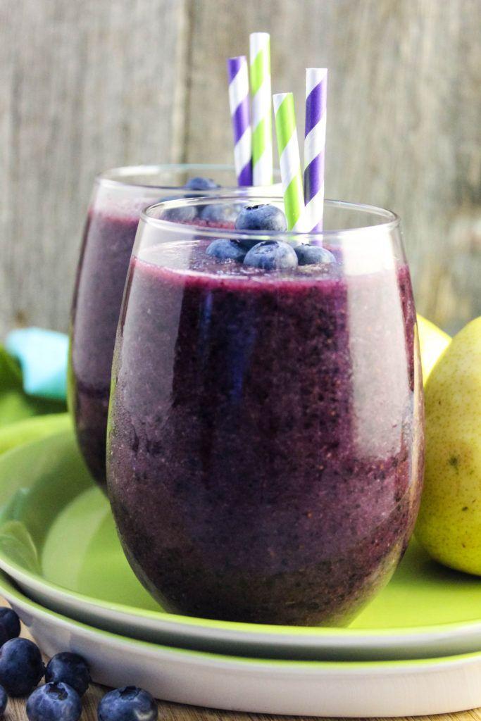 Healthy Blueberry Pear Smoothie