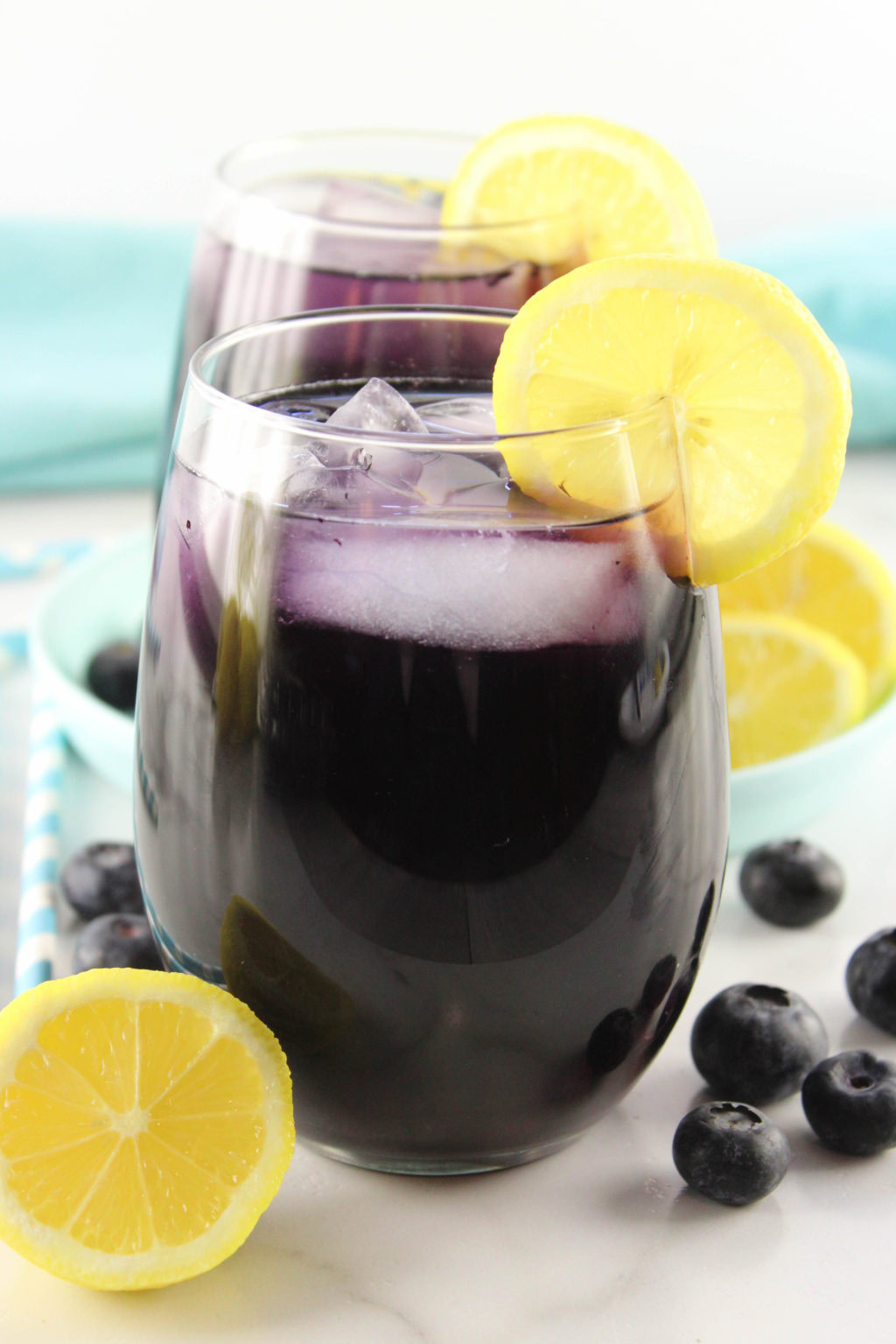 Blueberry Infused Lemon Water