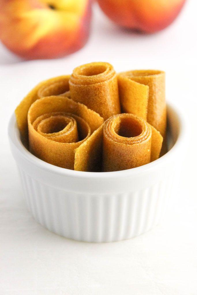 Homemade Peach Fruit Roll-Ups