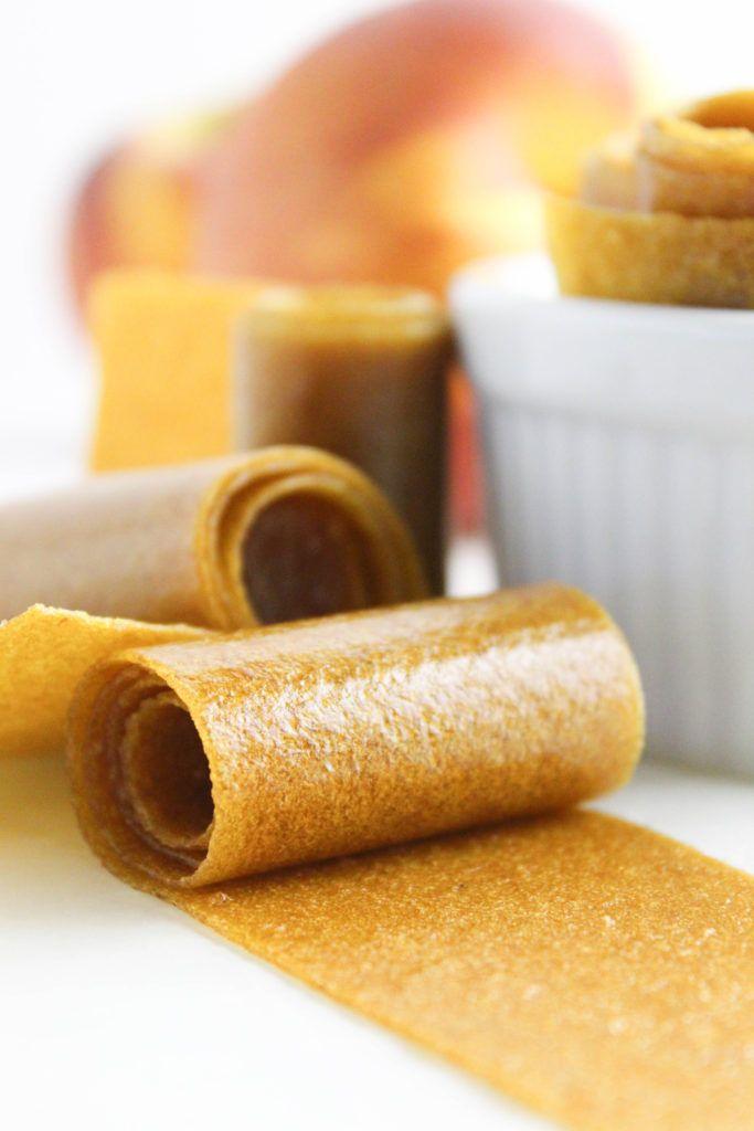 Homemade Peach Fruit Roll-Ups