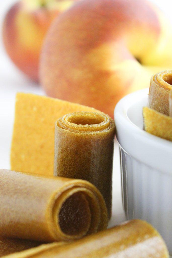 Homemade Peach Fruit Roll-Ups