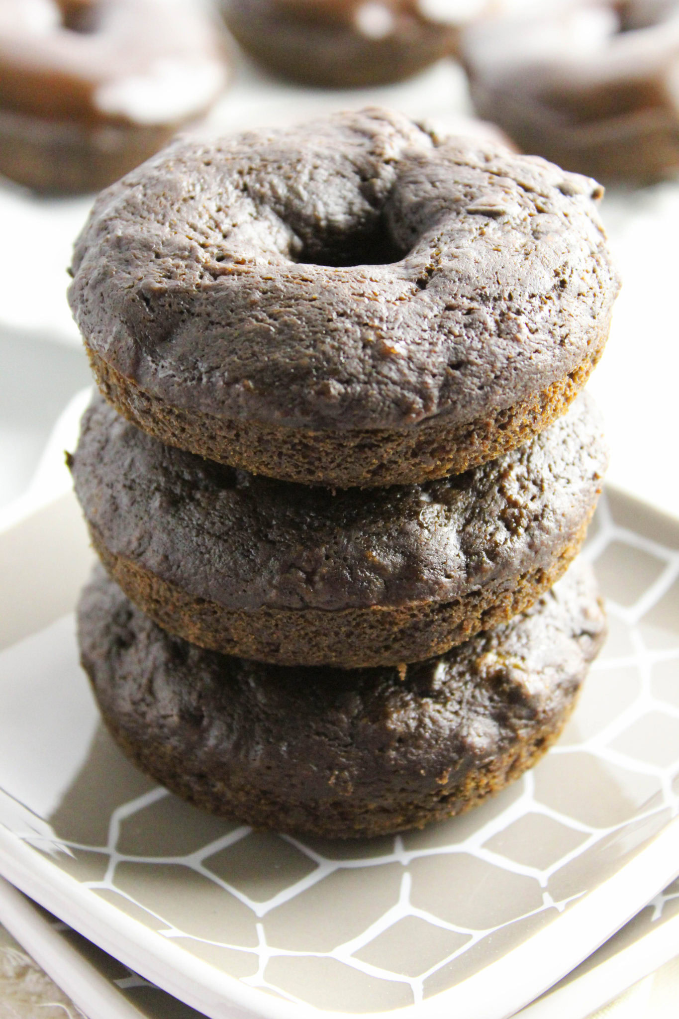 Vegan Double Chocolate Donuts