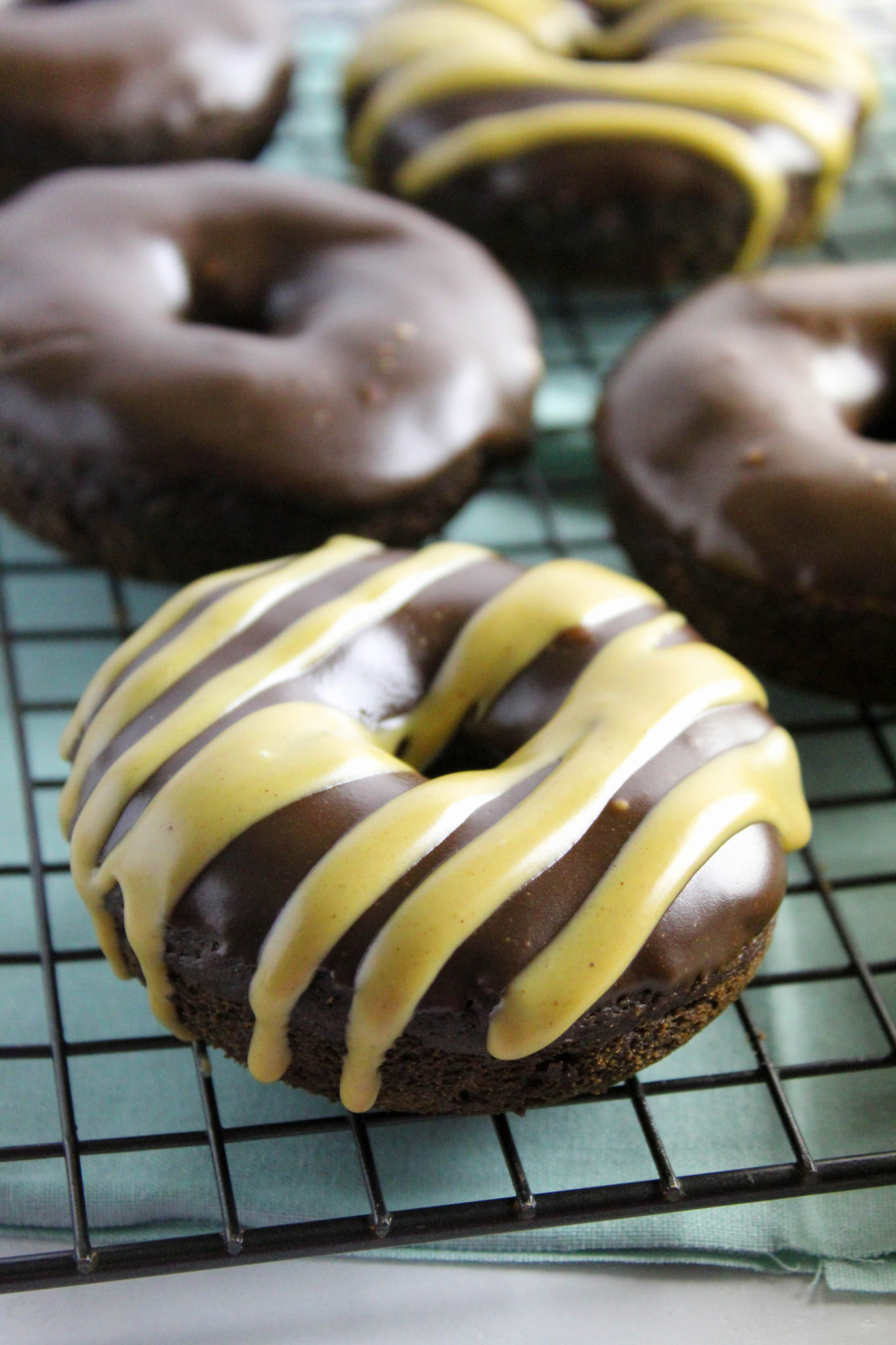Vegan Double Chocolate Donuts