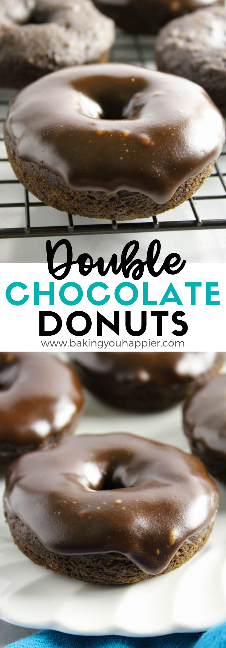 Vegan Double Chocolate Donuts