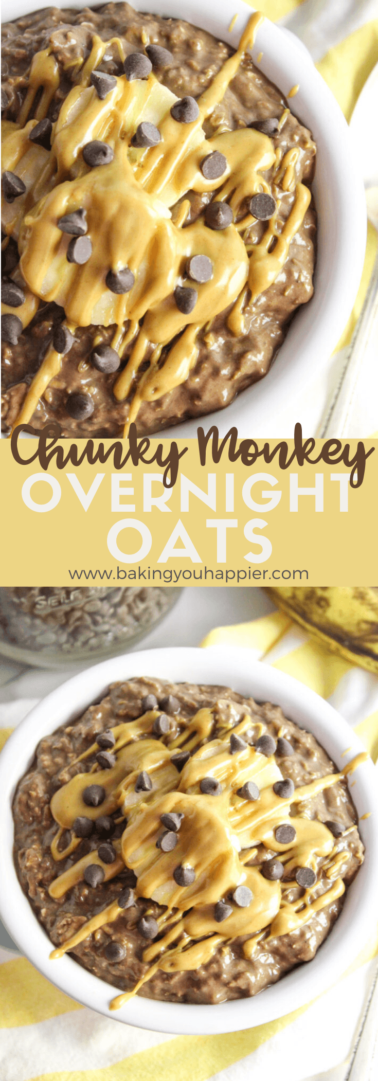 Chunky Monkey Overnight Oatmeal