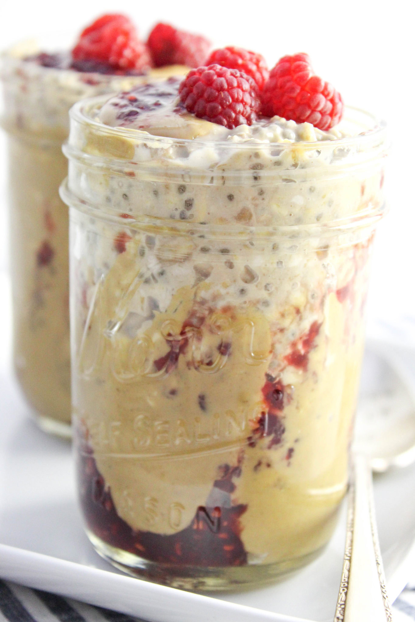 Peanut Butter & Jelly Overnight Oats