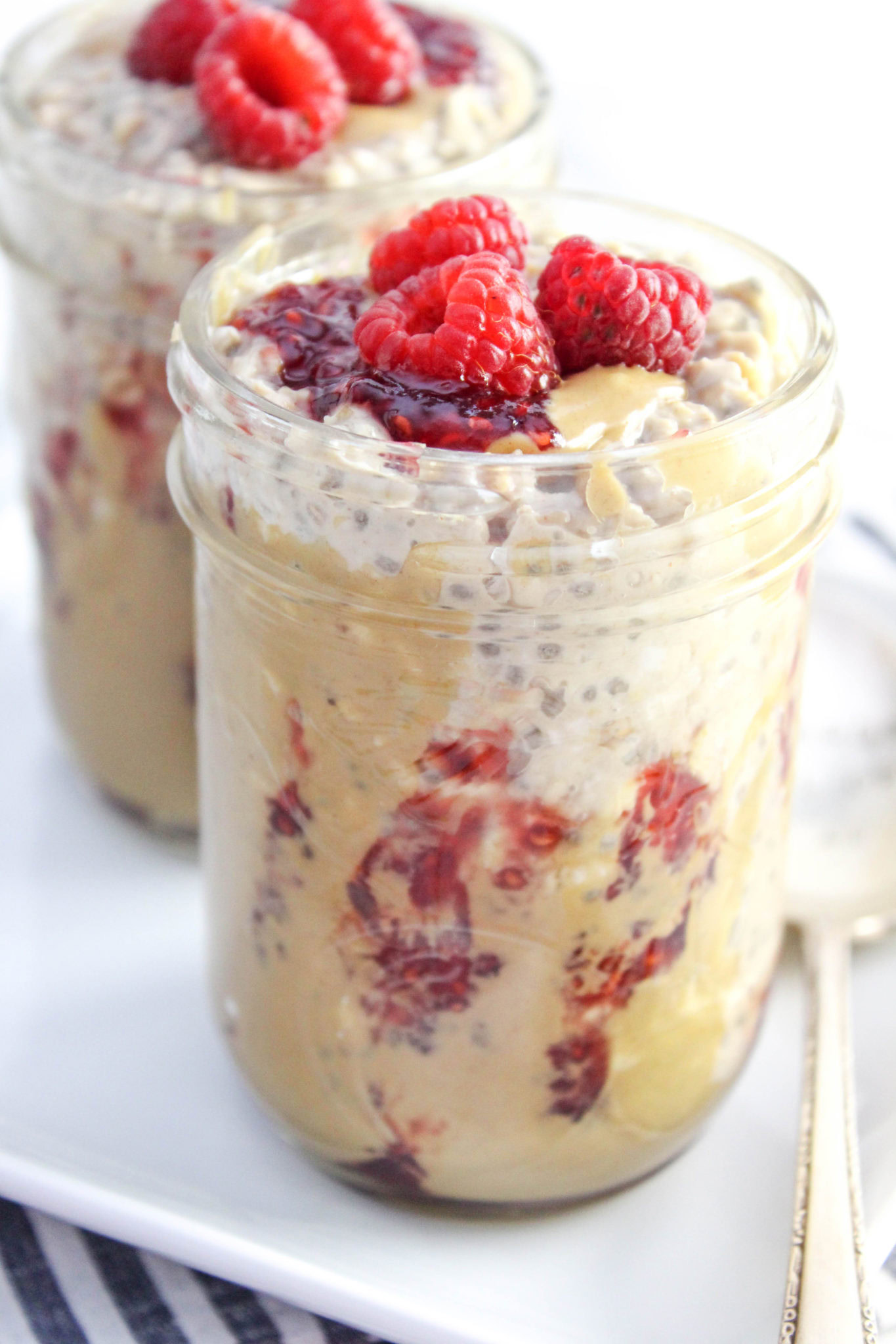 Peanut Butter & Jelly Overnight Oats