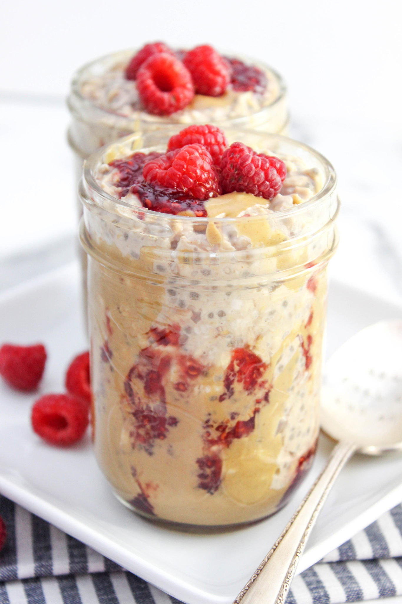 Peanut Butter & Jelly Overnight Oats
