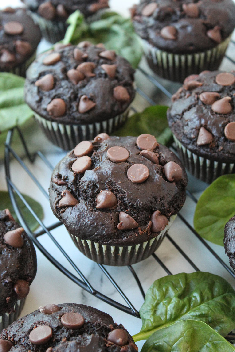 Chocolate Spinach Banana Muffins Recipe