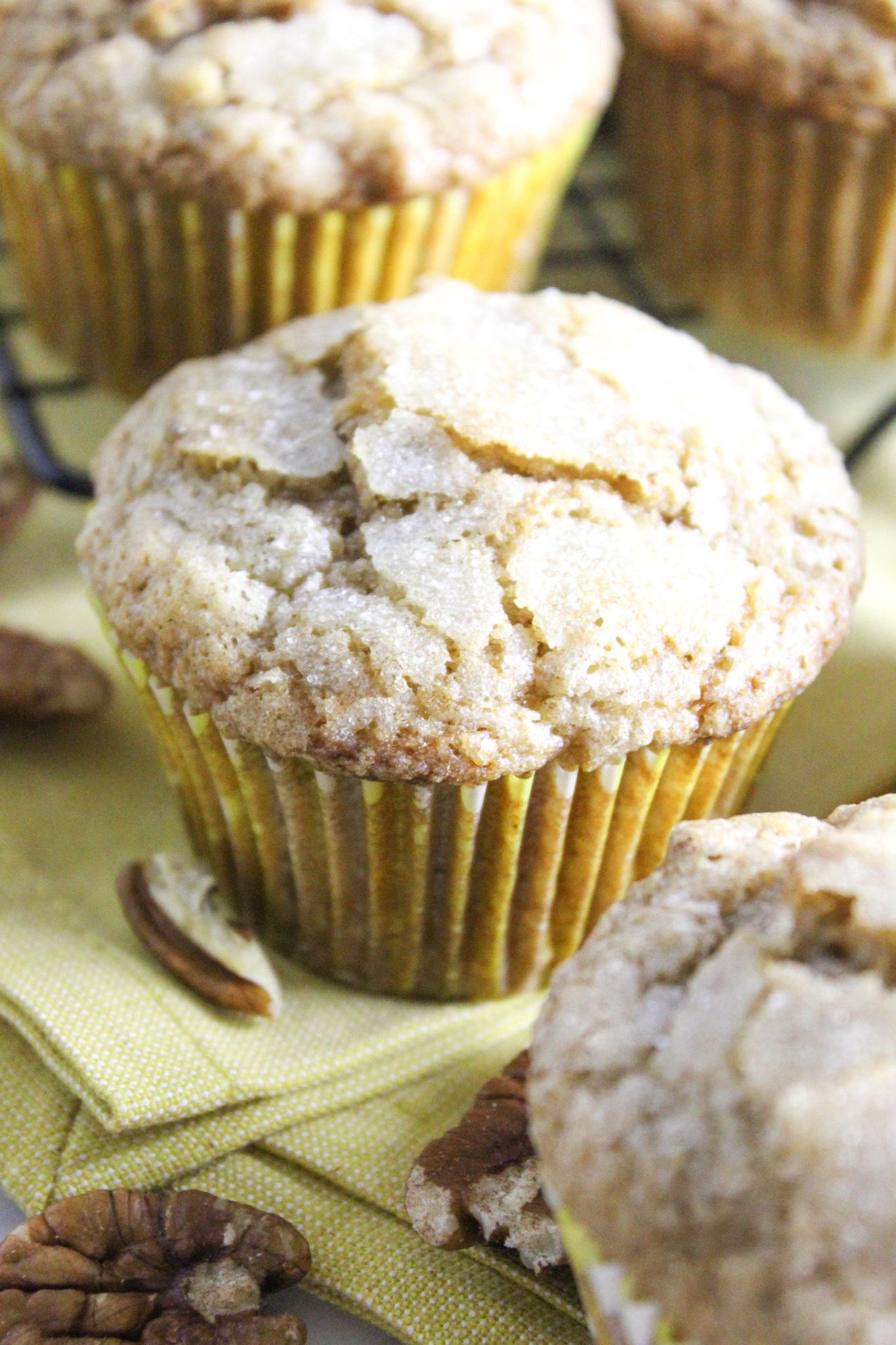 Maple Pecan Banana Muffins