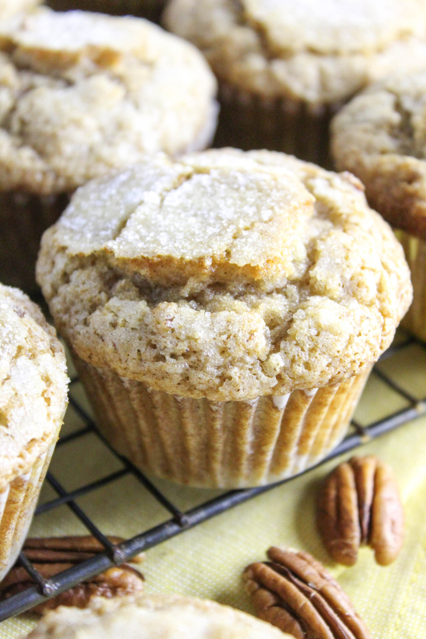 Maple Pecan Banana Muffins