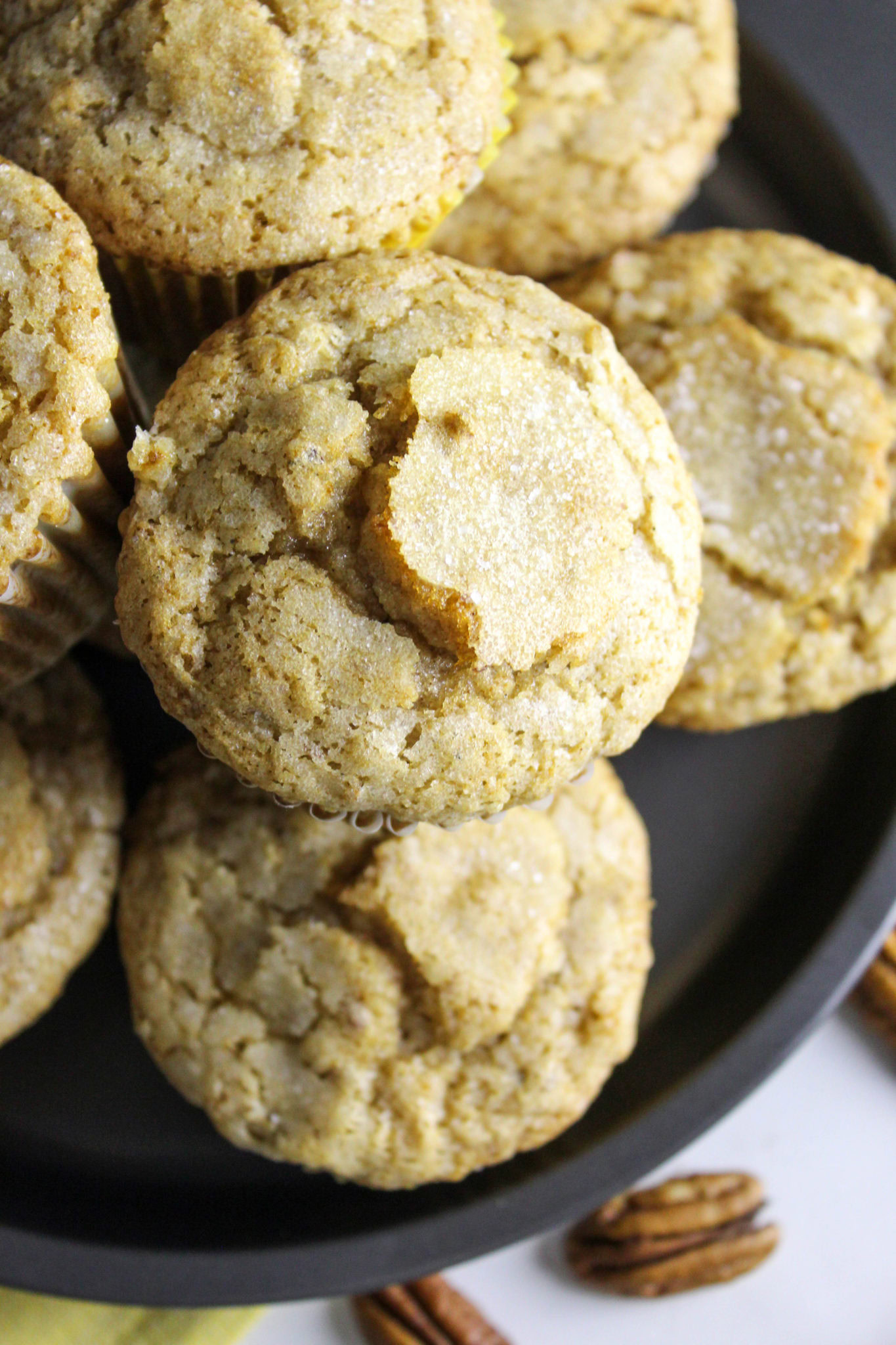 Maple Pecan Banana Muffins