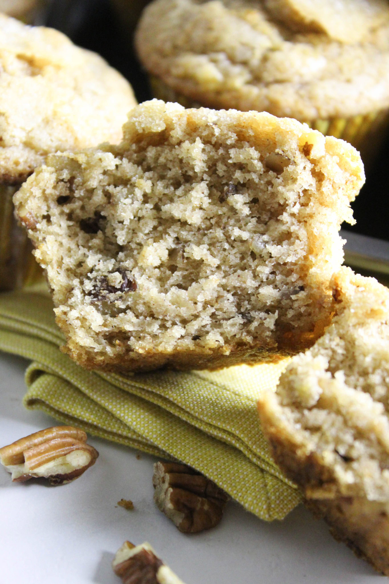 Maple Pecan Banana Muffins