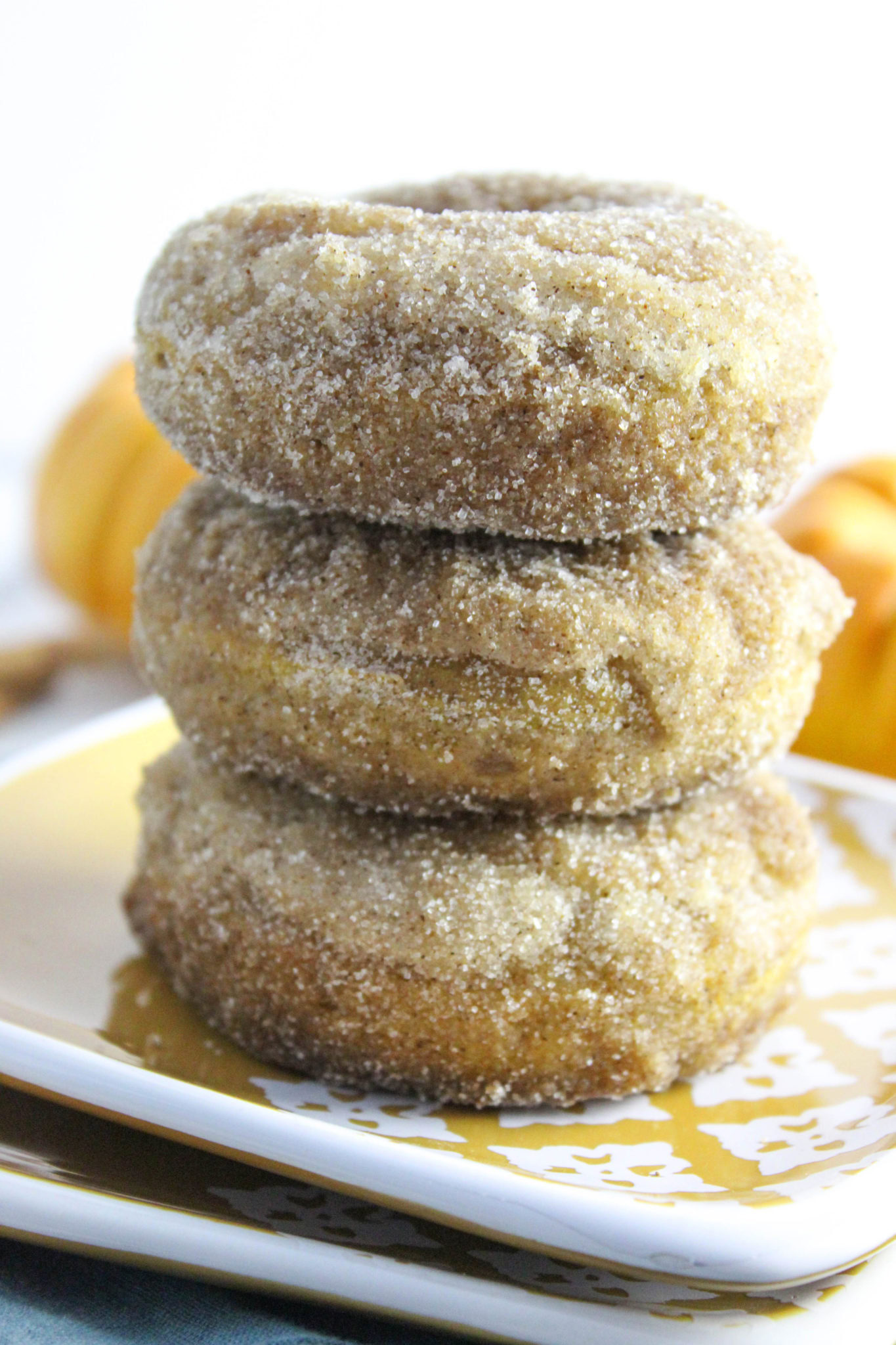 Baked Pumpkin Cinnamon Sugar Donuts