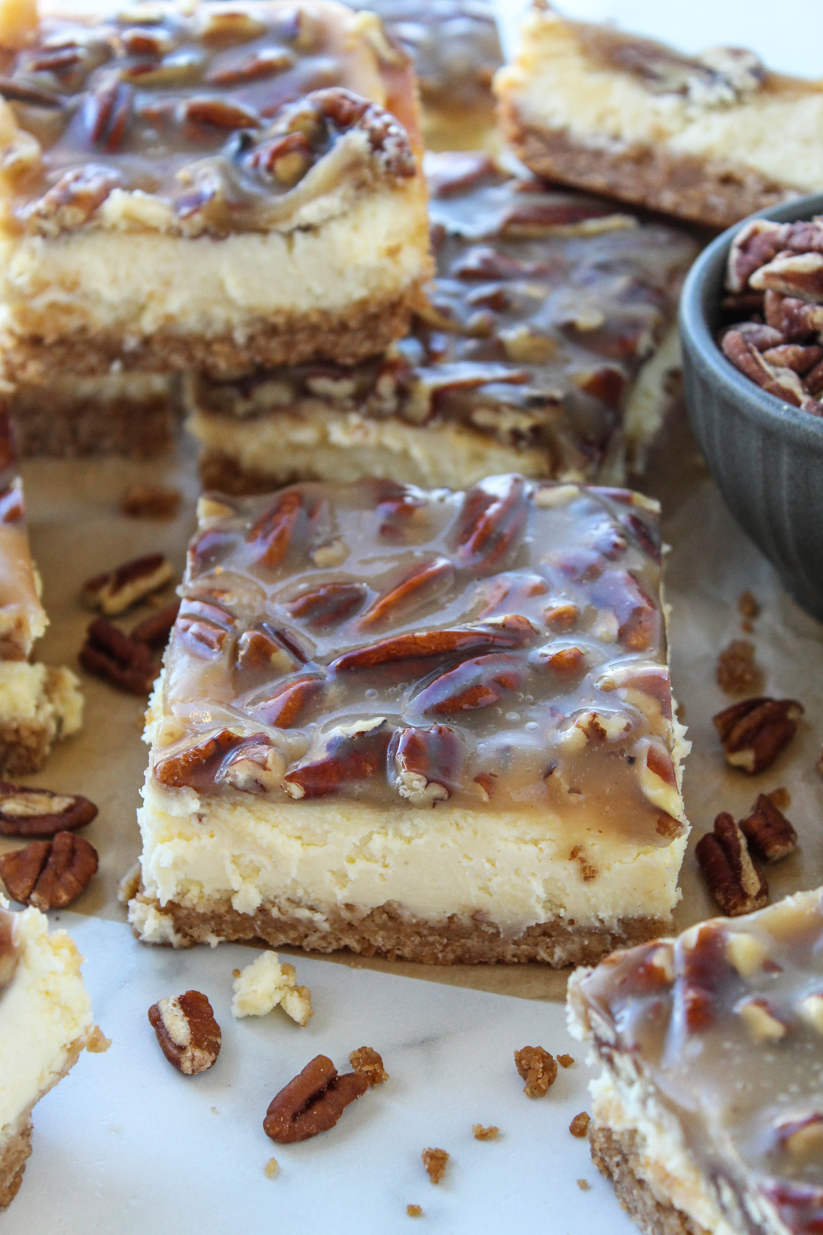 Pecan Pie Cheesecake Bars