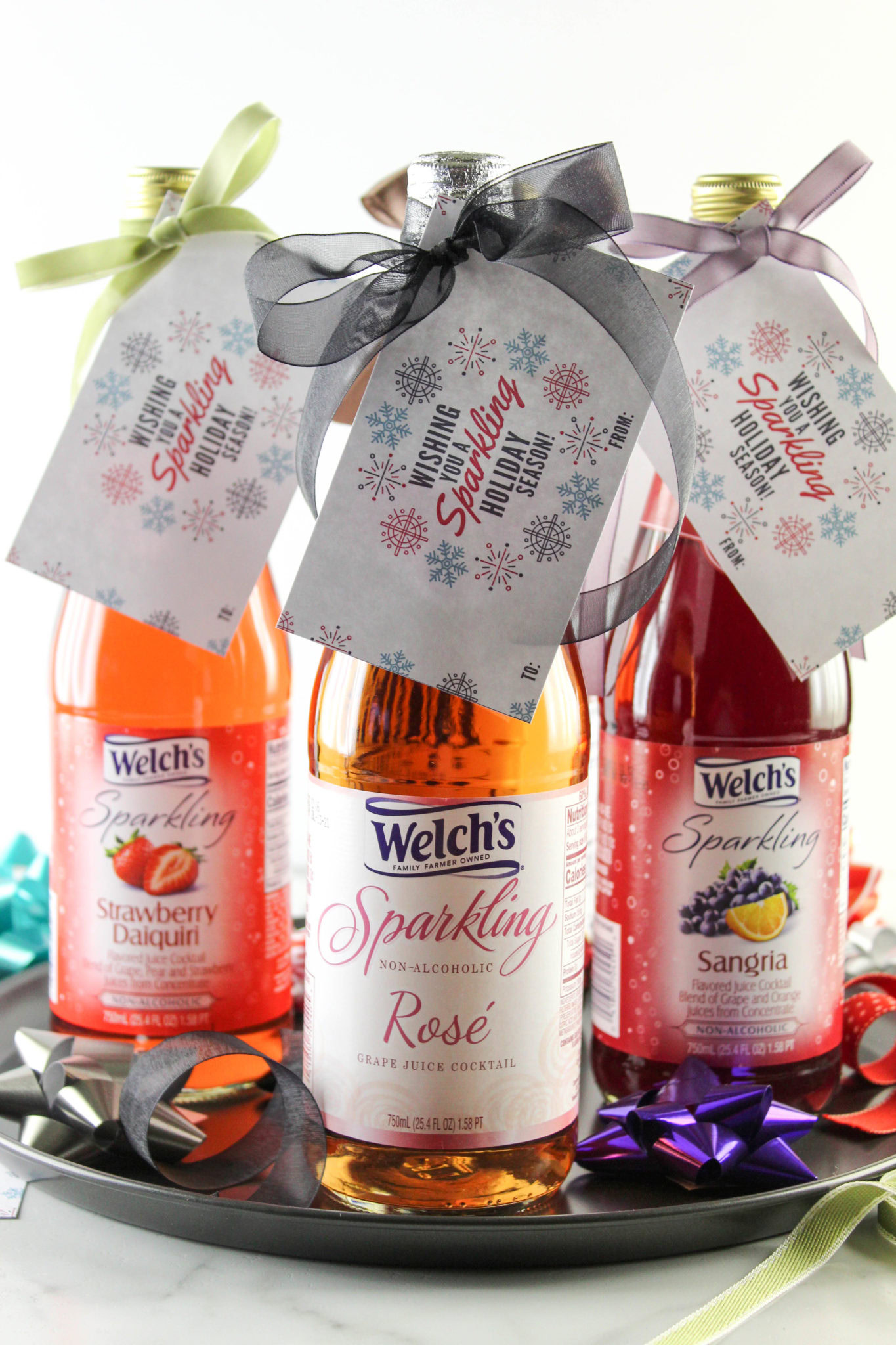 Wishing You a Sparkling Holiday Season Free Printable Gift Tag