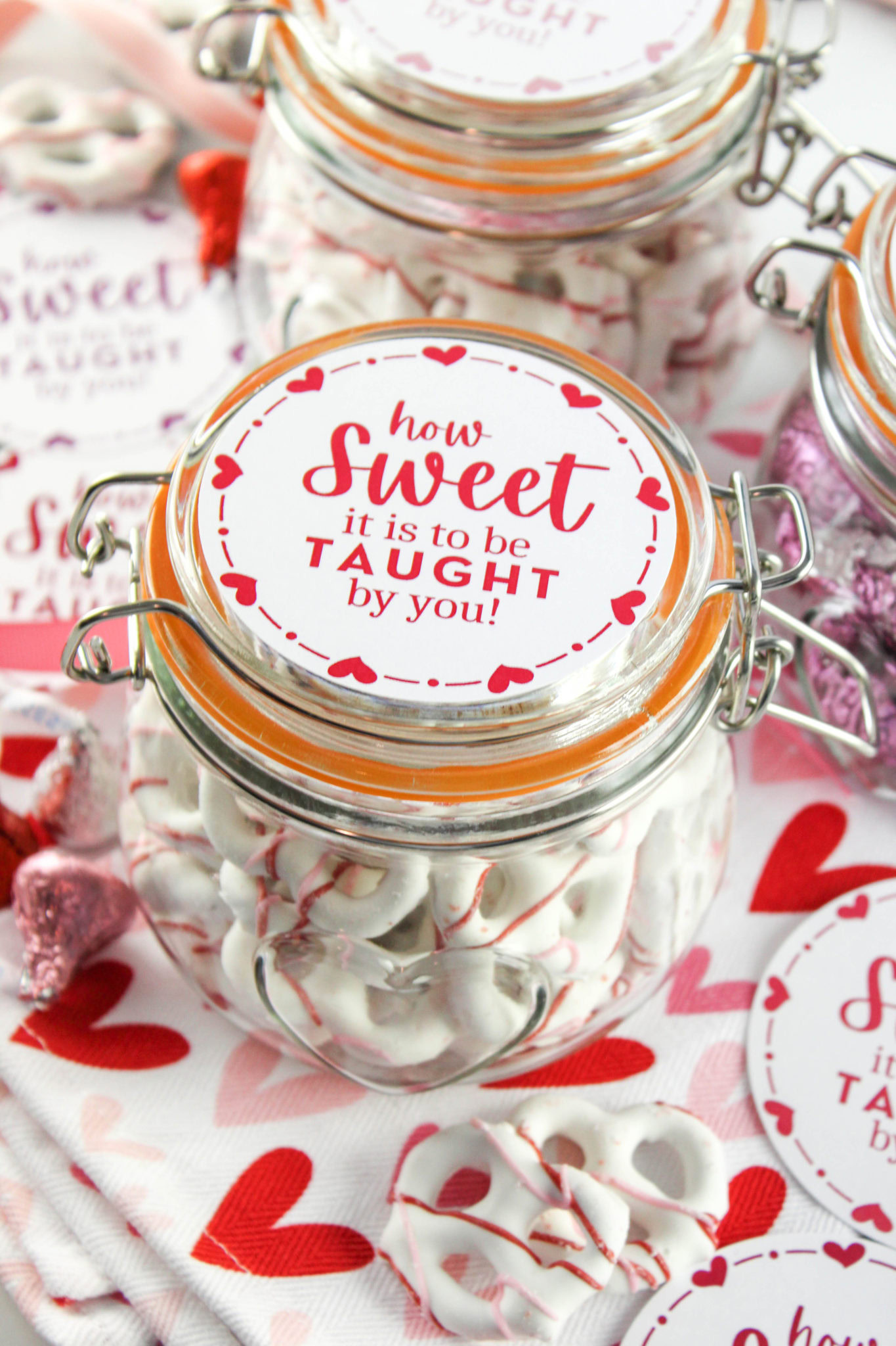 How Sweet It Is to Be Taught by You Teacher Valentine Gift Tags