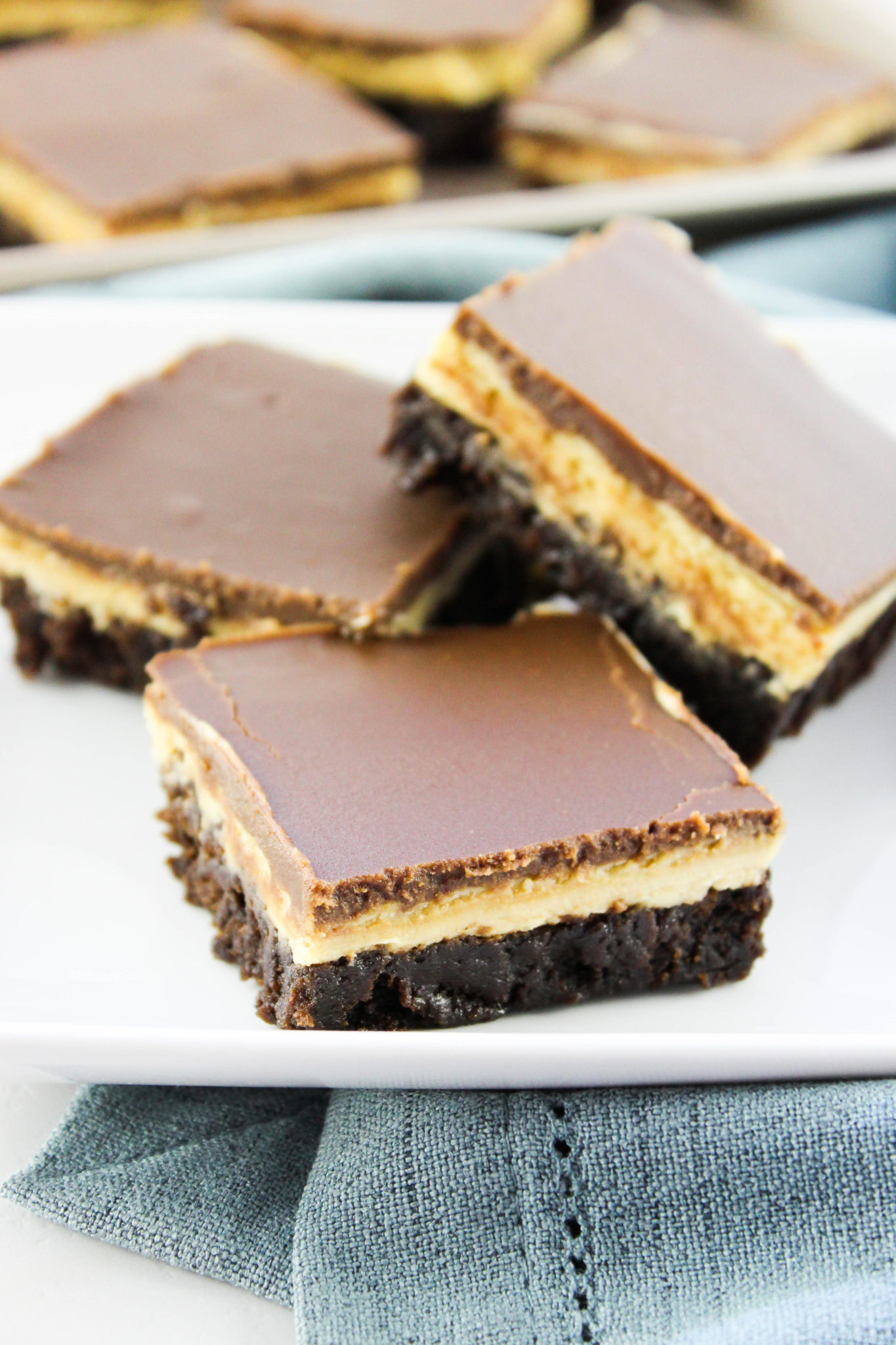 Buckeye Brownies with Brownie Mix