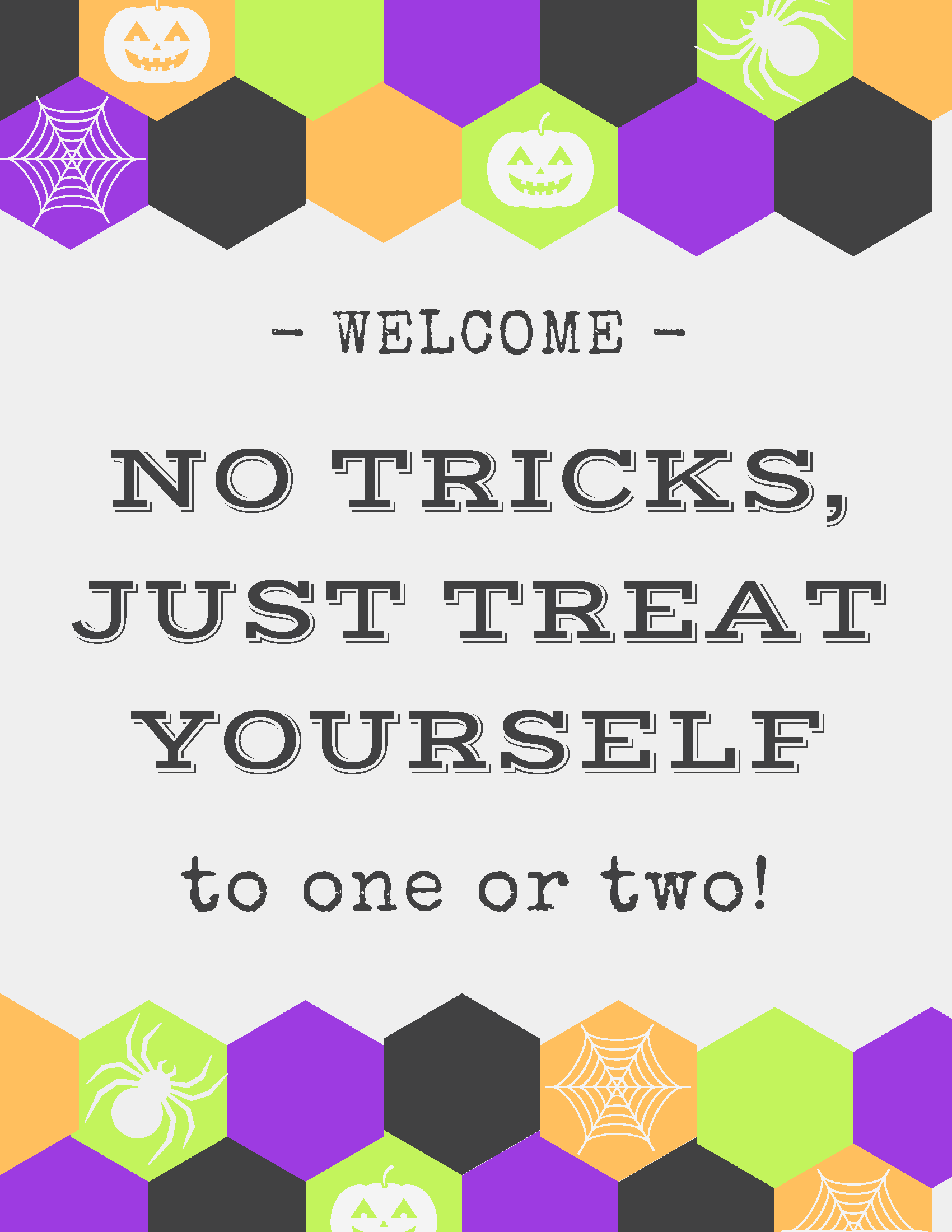 Please Take One Candy Halloween Signs