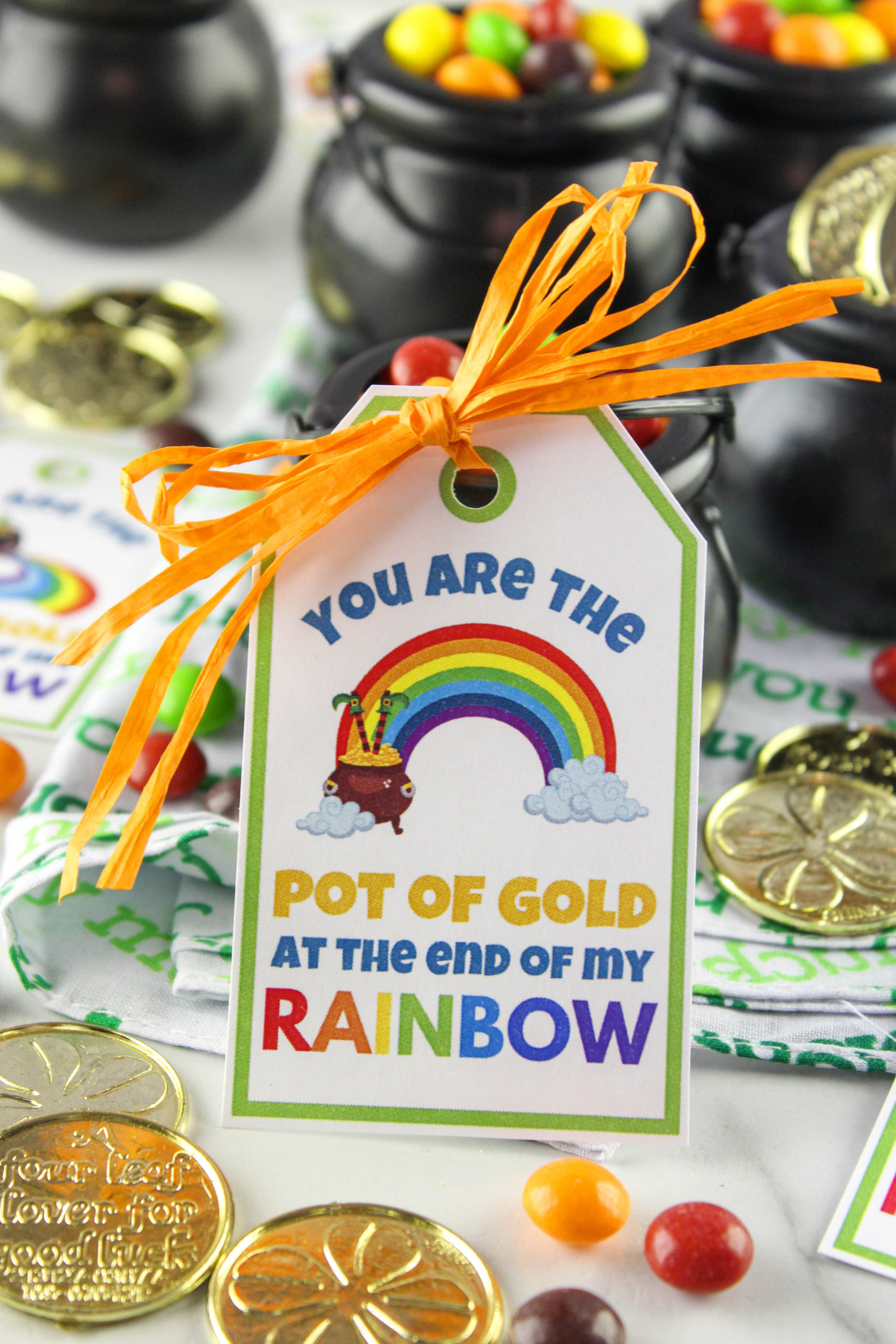 You are the Pot of Gold at the End of My Rainbow Free Printable Gift Tags