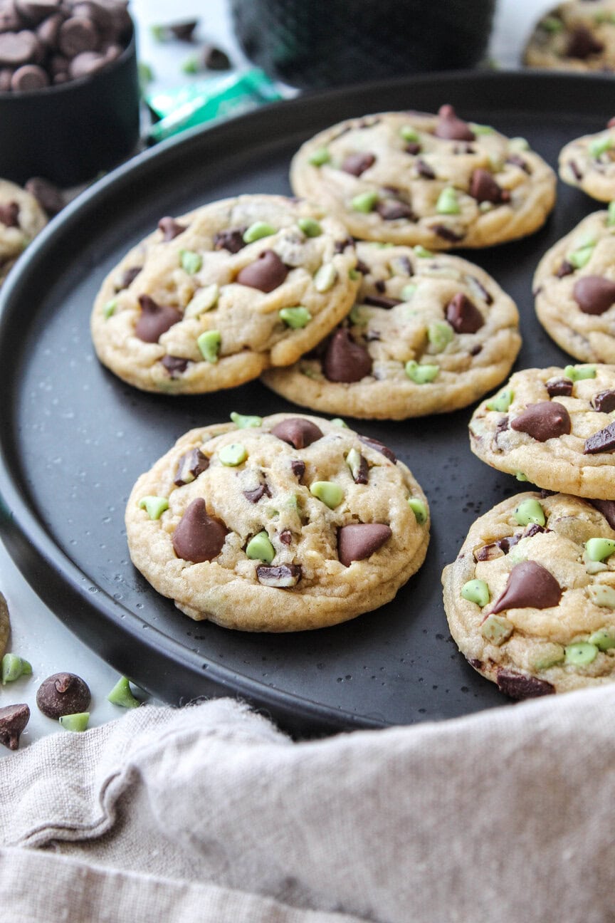 Mint Chocolate Chip Cookies