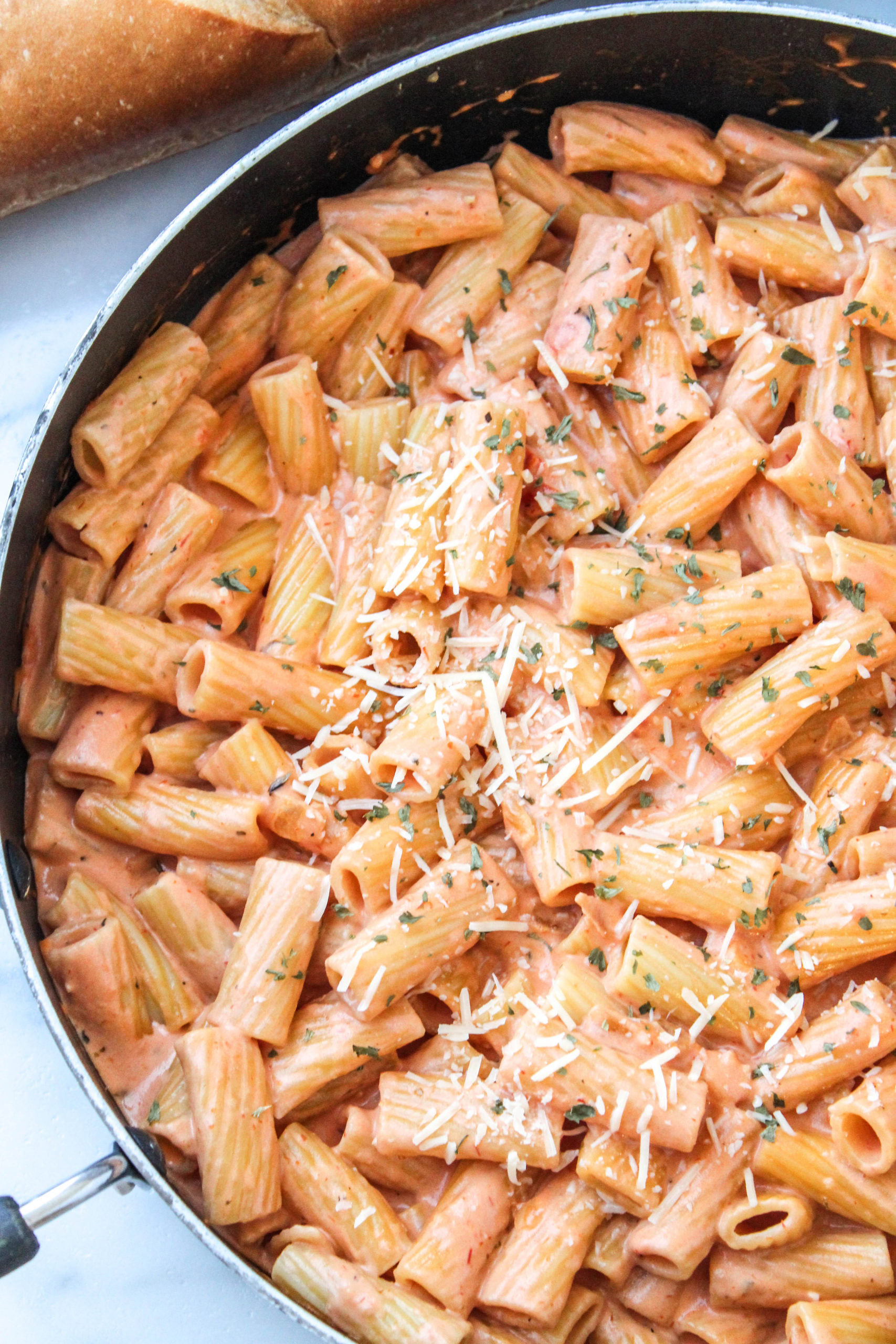 Creamy Tomato Rigatoni Pasta
