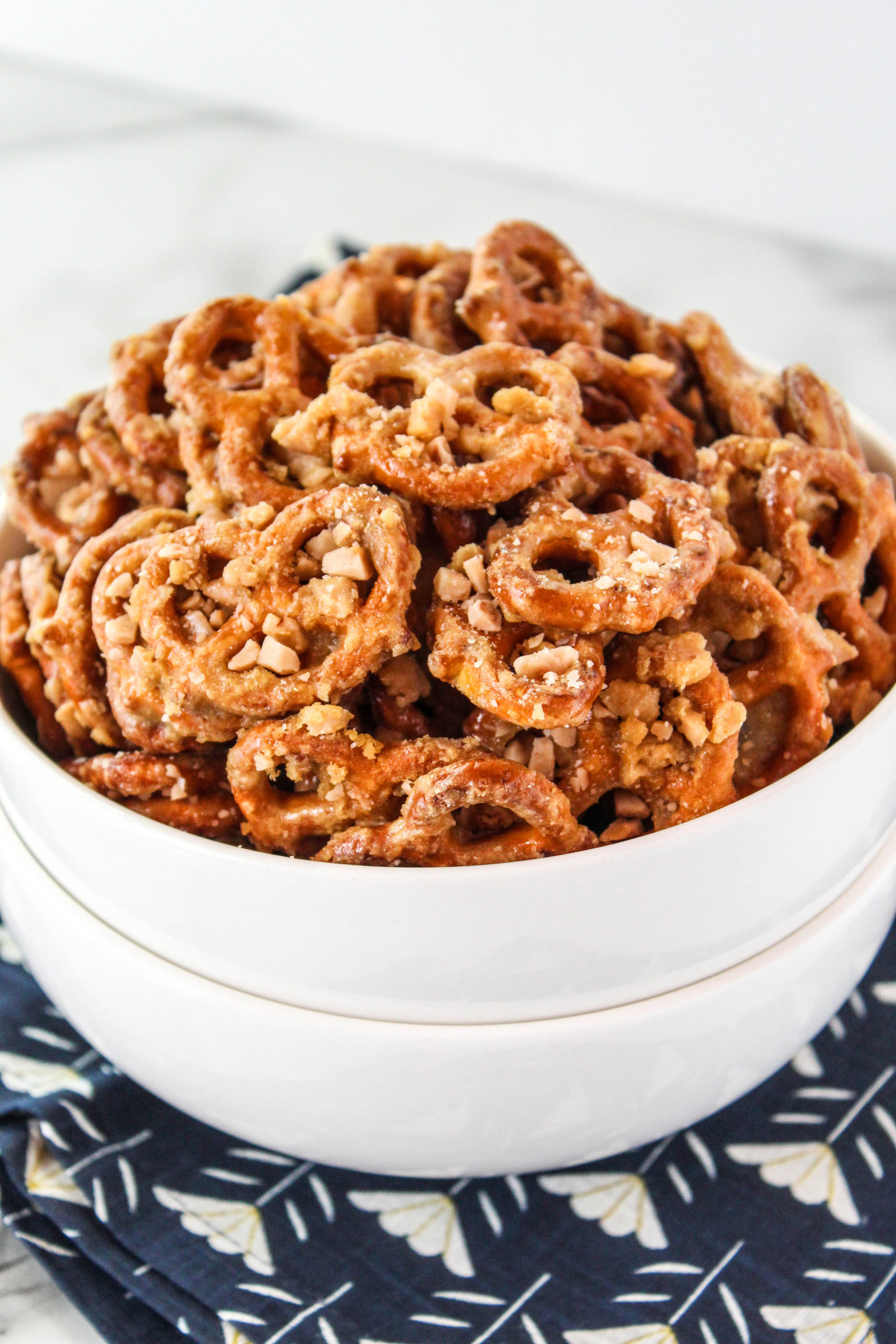 The best butter toffee pretzels coated in rich, buttery toffee
