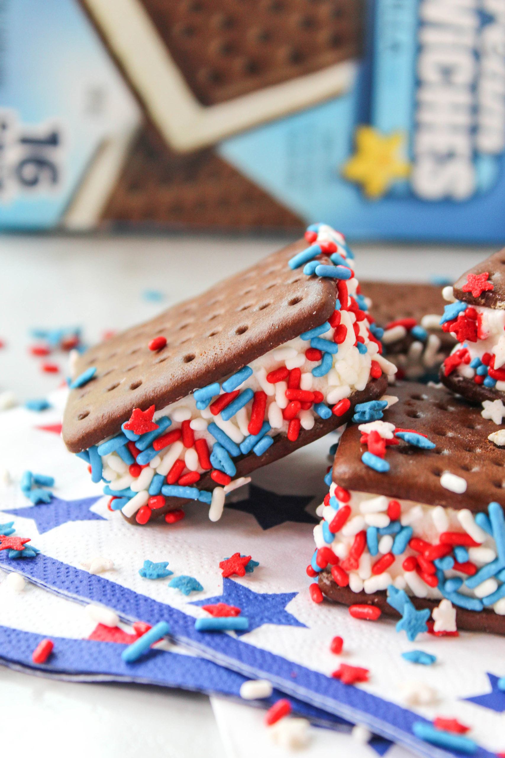 4th of July Ice Cream Sandwiches