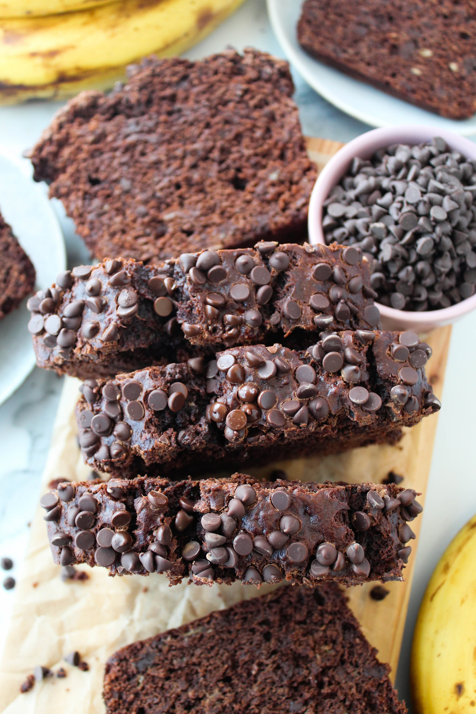 Vegan Chocolate Banana Bread Recipe