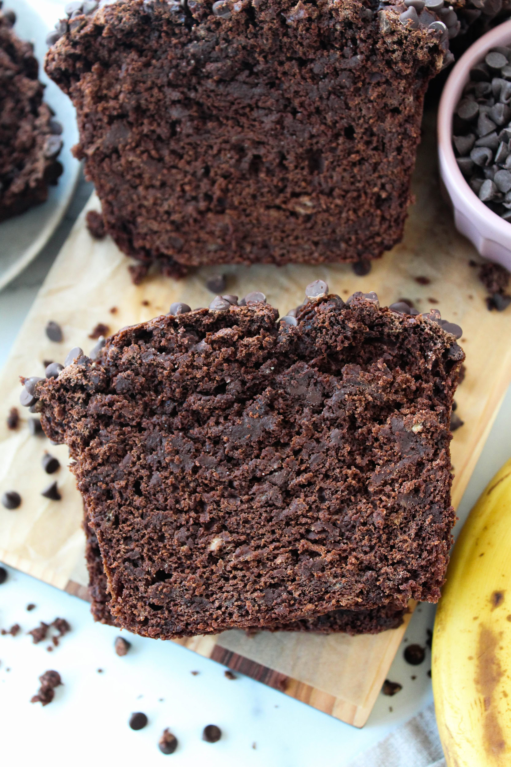 Vegan Chocolate Banana Bread Recipe