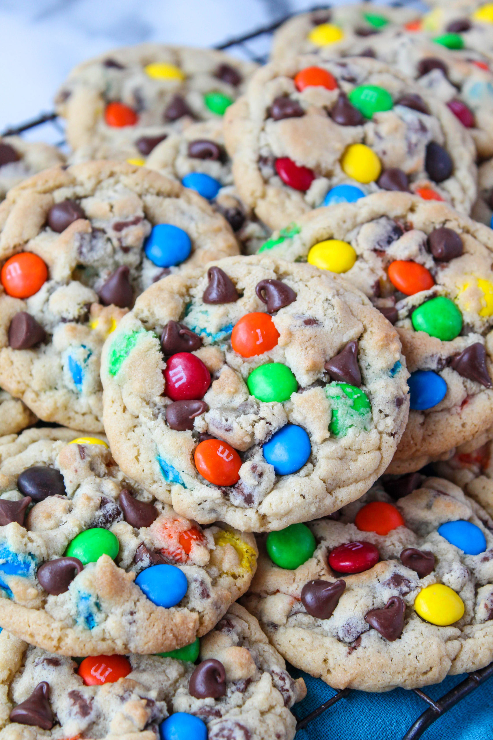 Soft & Chewy M&M Cookies