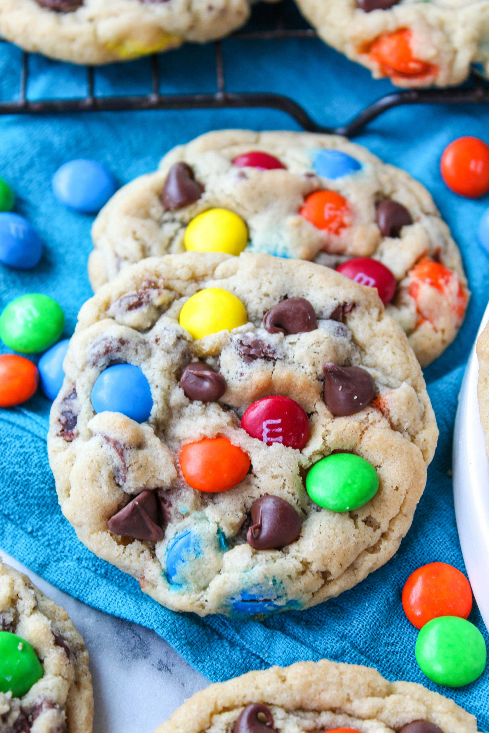 Soft & Chewy M&M Cookies