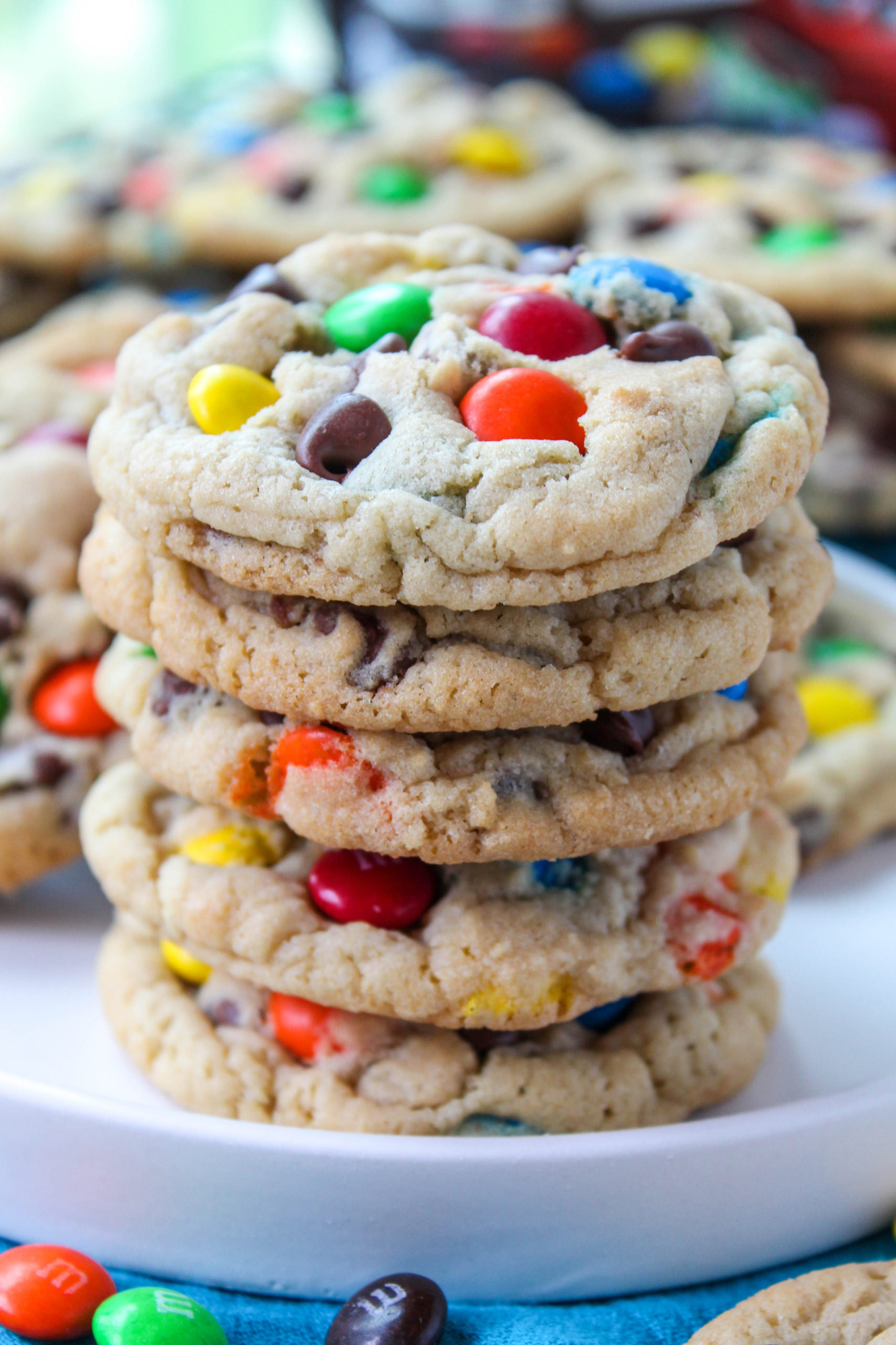 Soft & Chewy M&M Cookies