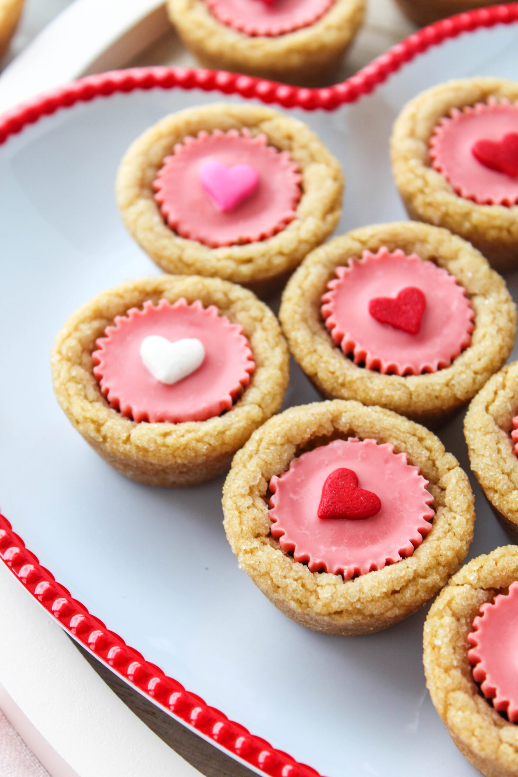 Valentine Peanut Butter Cookie Cups