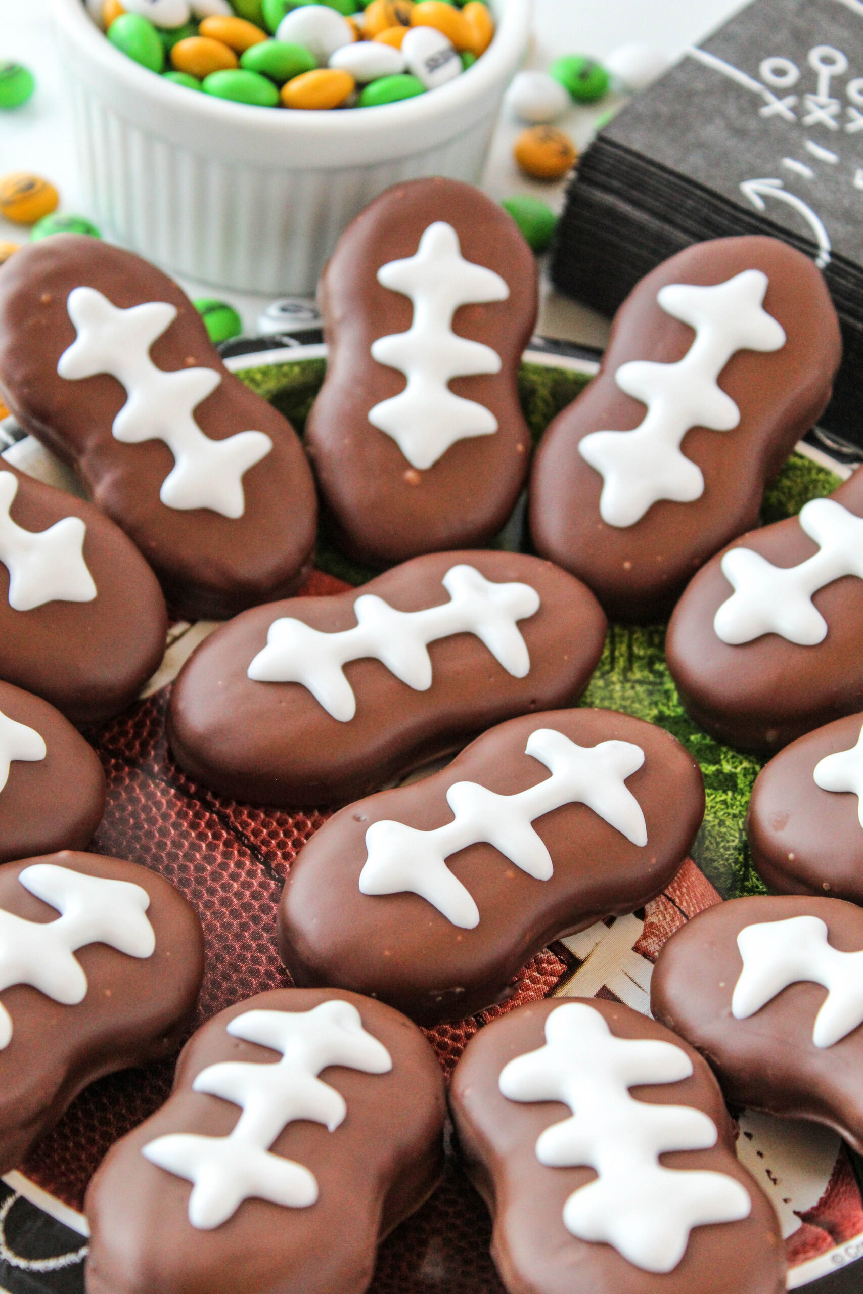 Nutter Butter Football Cookies