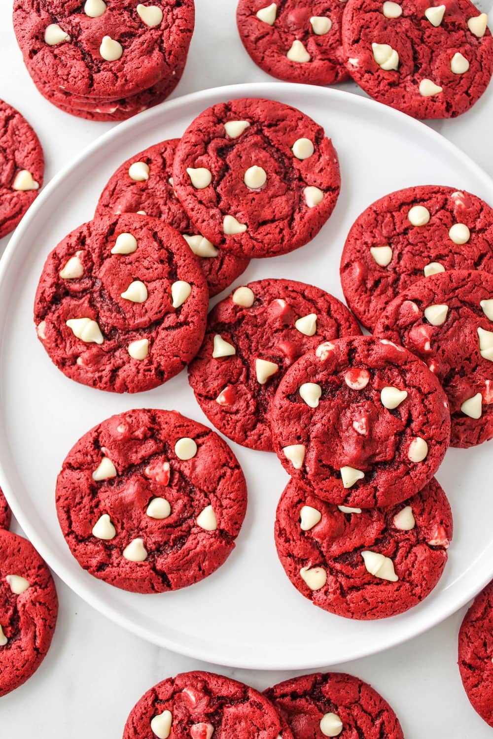 Red Velvet Cake Mix Cookies