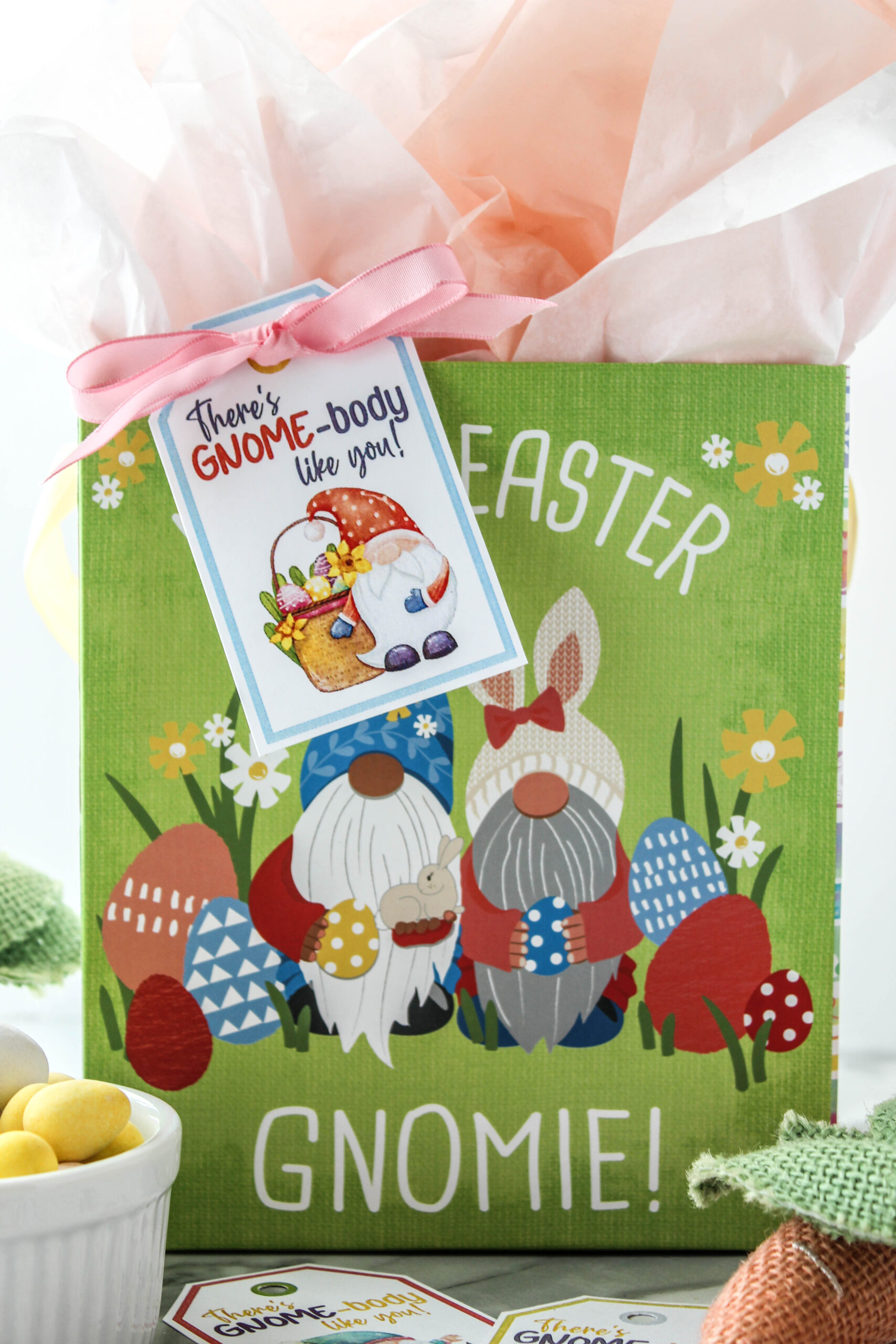 There’s Gnome-body Like You Free Printable Easter Gift Tags