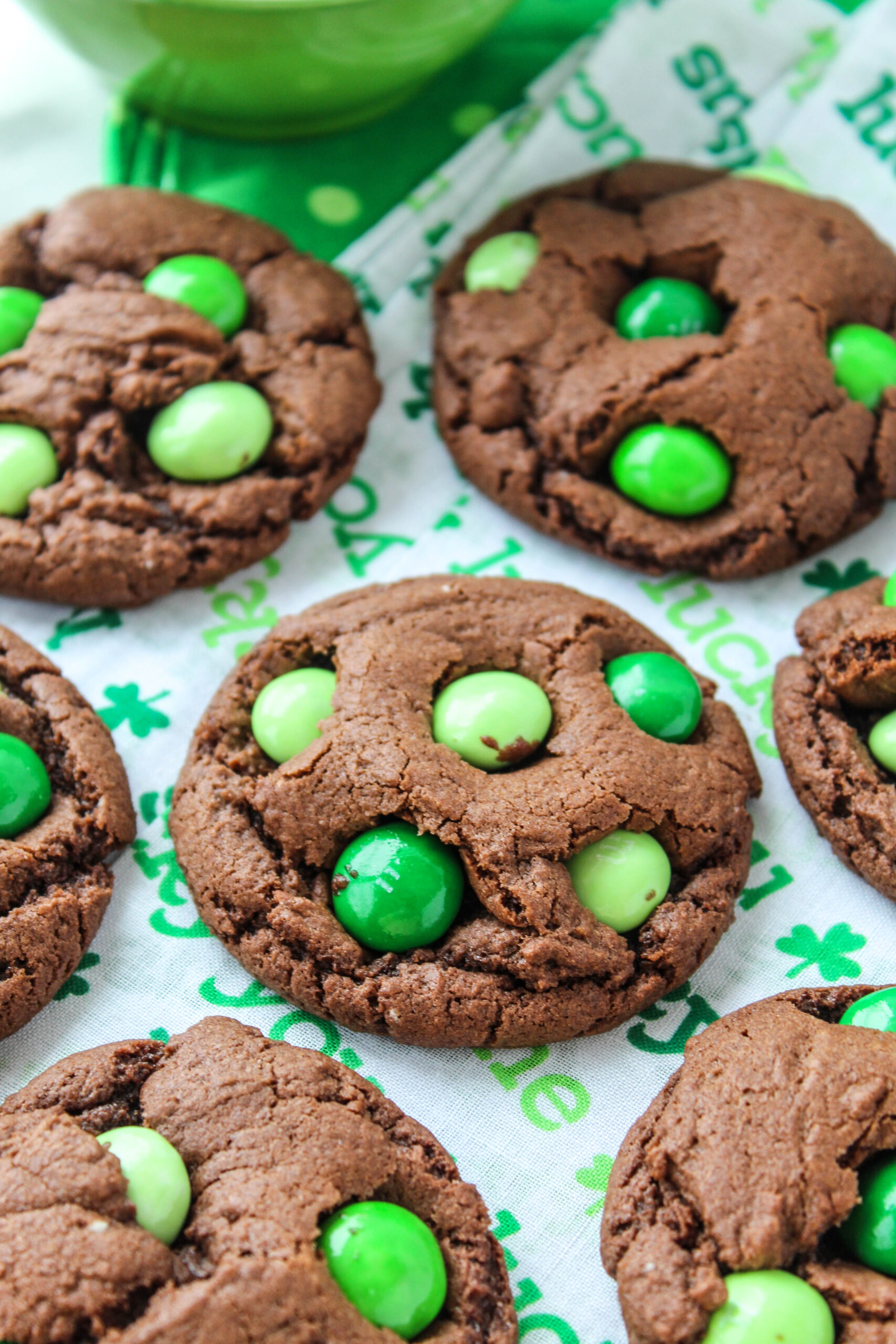 Mint Chocolate Cake Mix Cookies