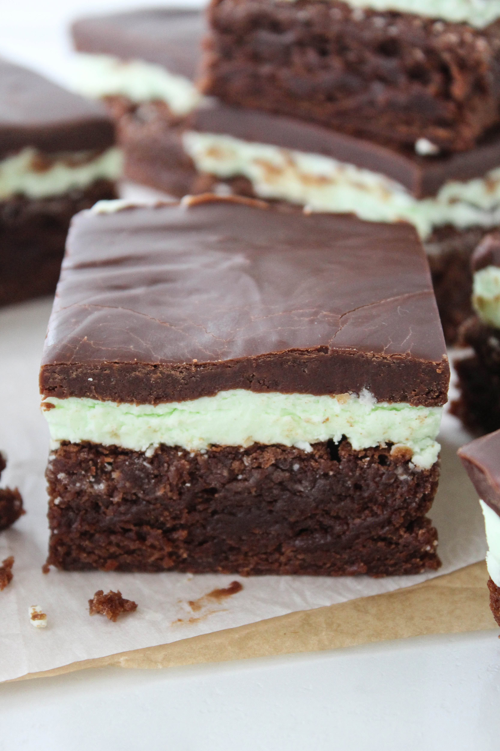 The Best Mint Brownies from a Box Mix