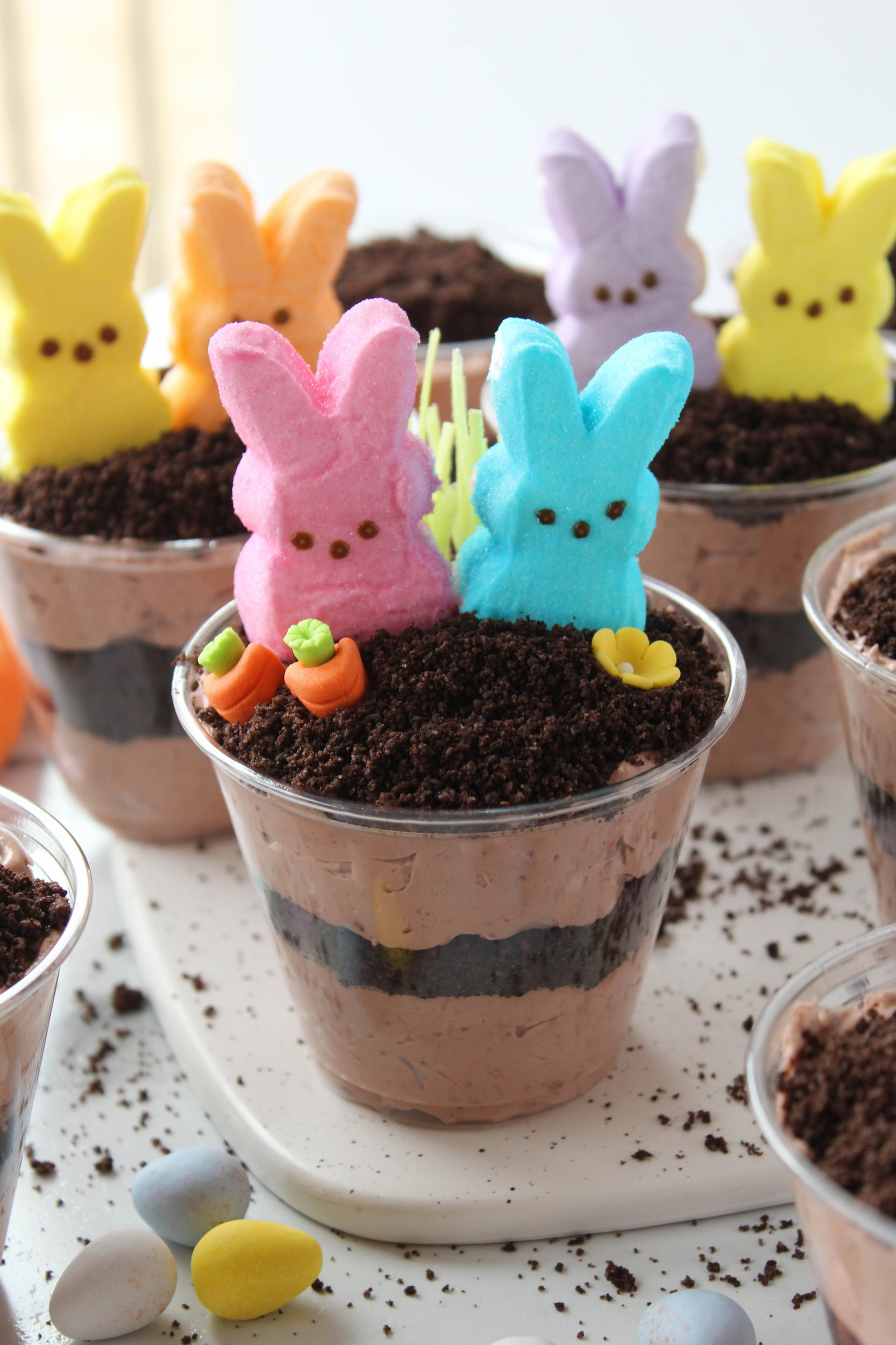 Easter Oreo Dirt Cake Cups