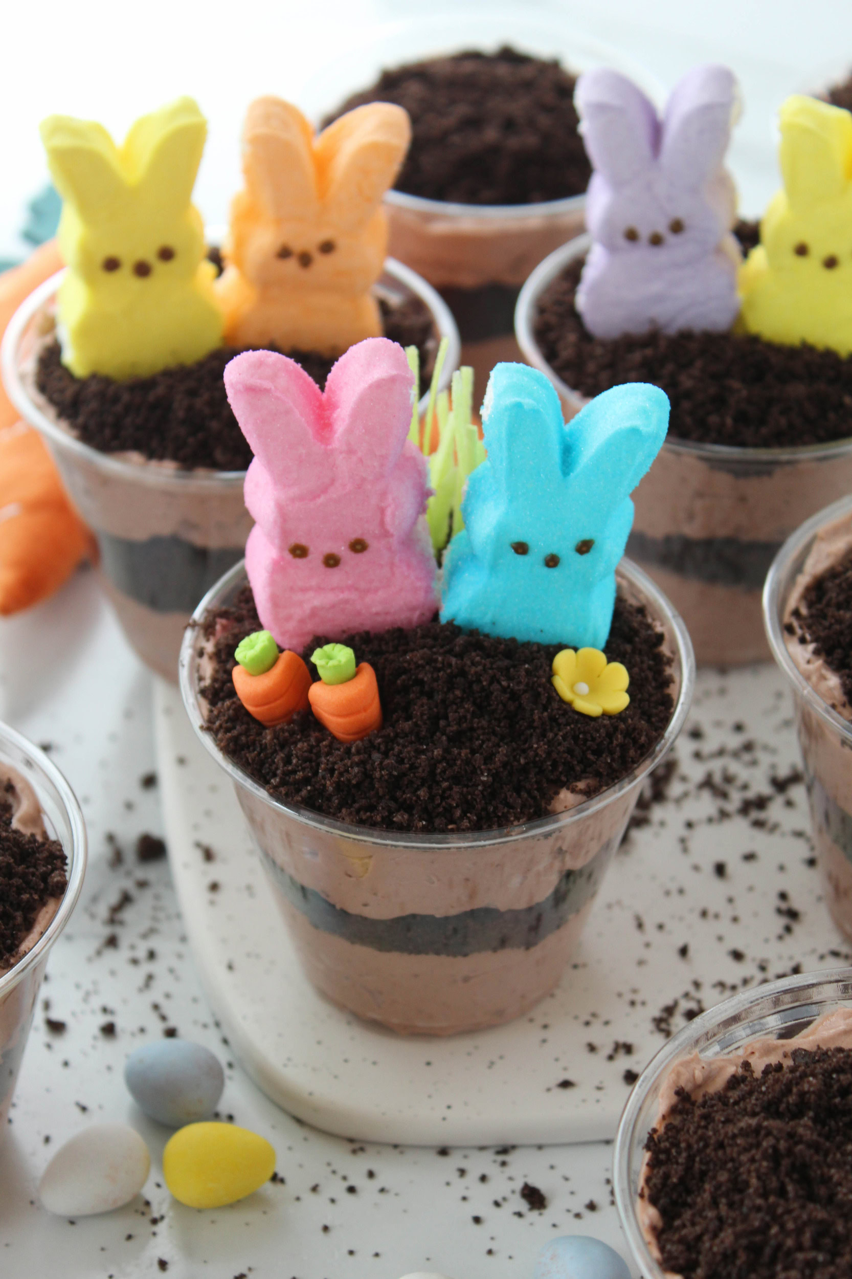 Easter Oreo Dirt Cake Cups