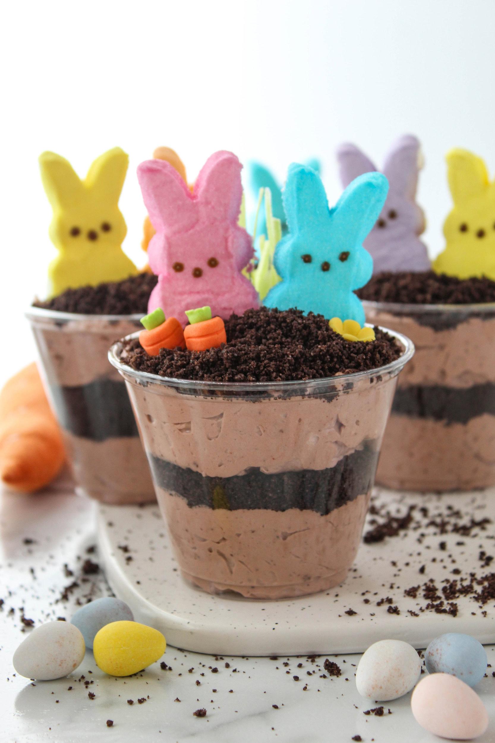 Easter Oreo Dirt Cake Cups