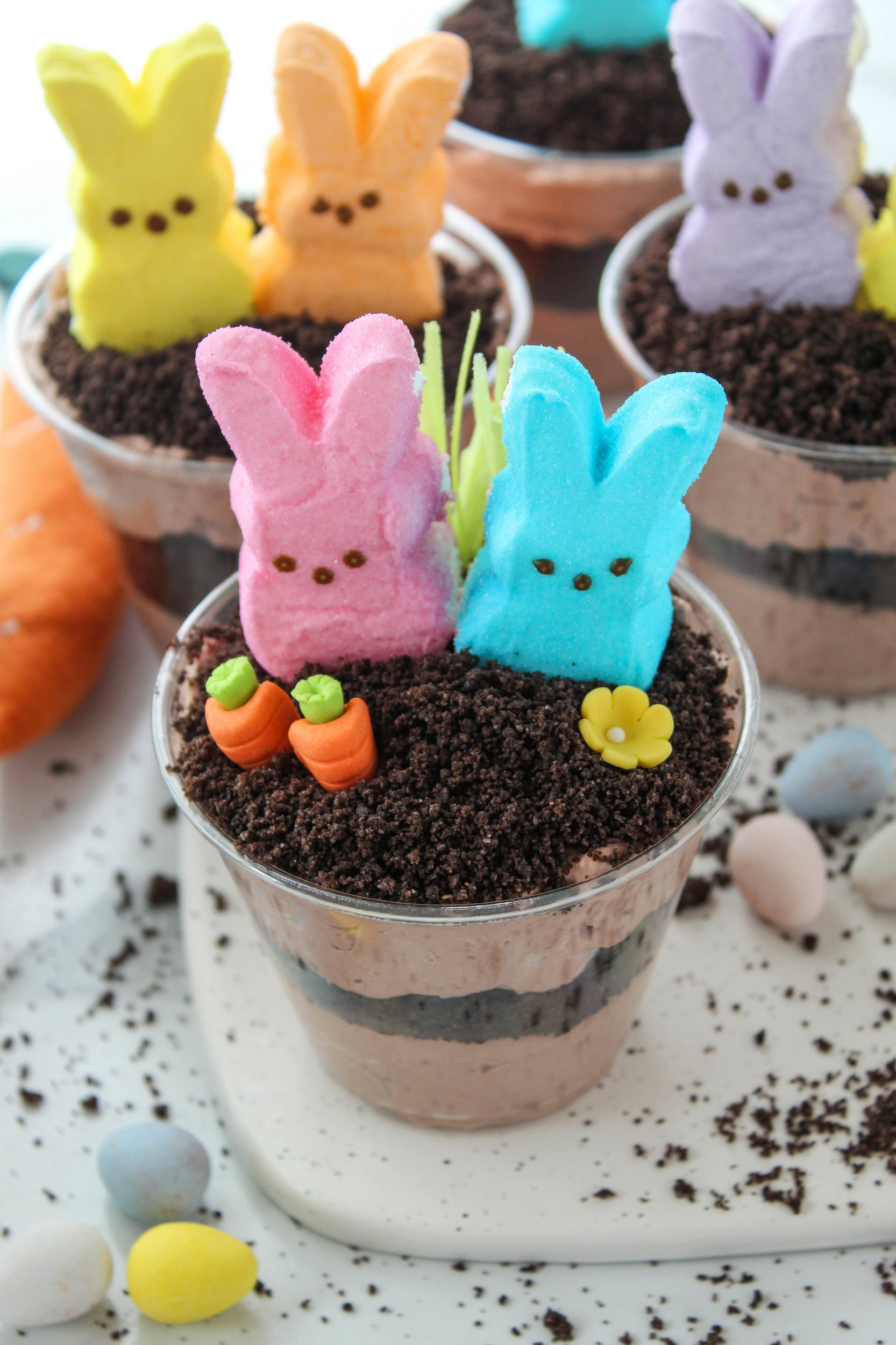 Easter Oreo Dirt Cake Cups