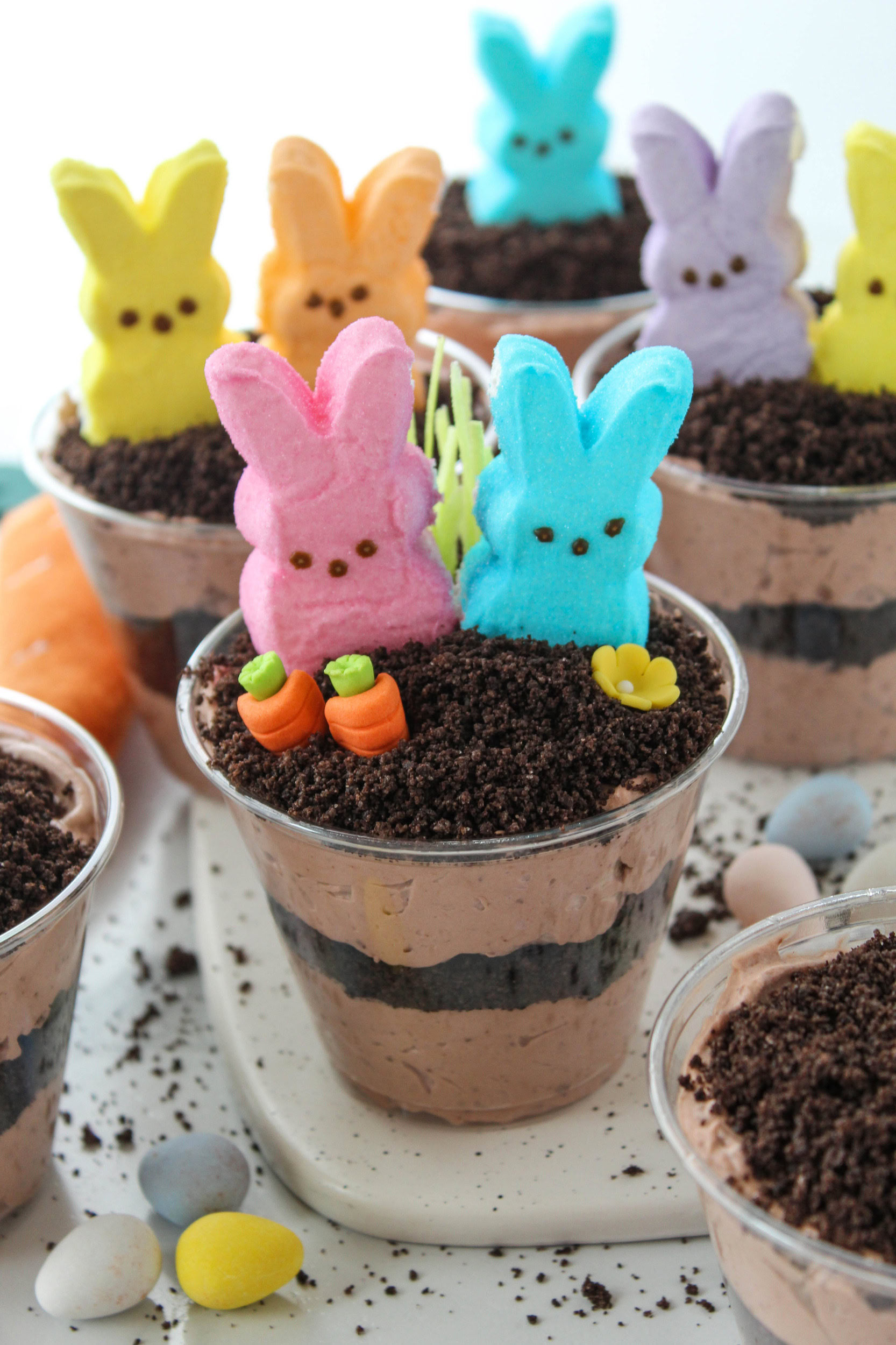 Easter Oreo Dirt Cake Cups