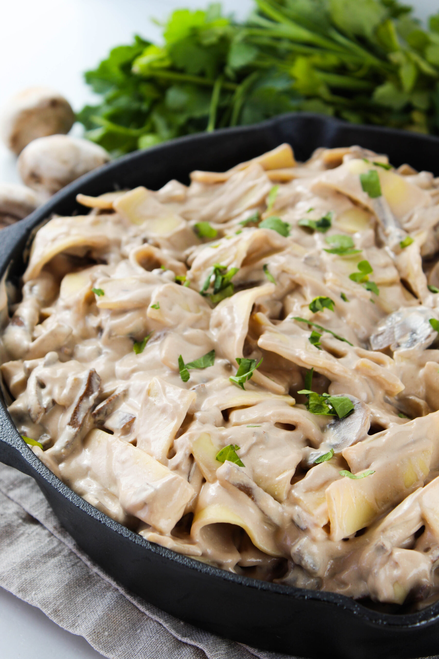 Vegetarian Beef Stroganoff