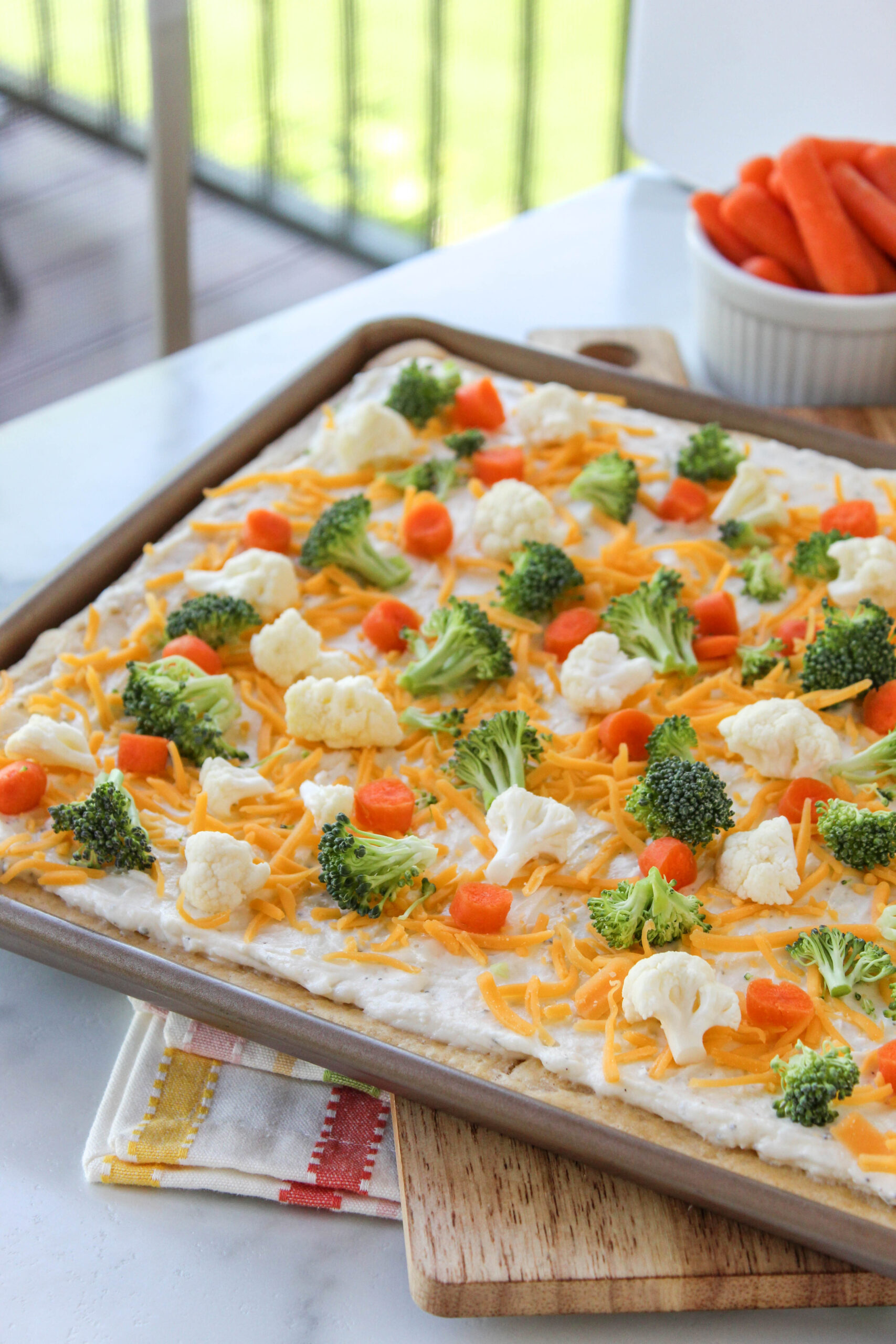 Veggie Pizza with Crescent Roll Recipe