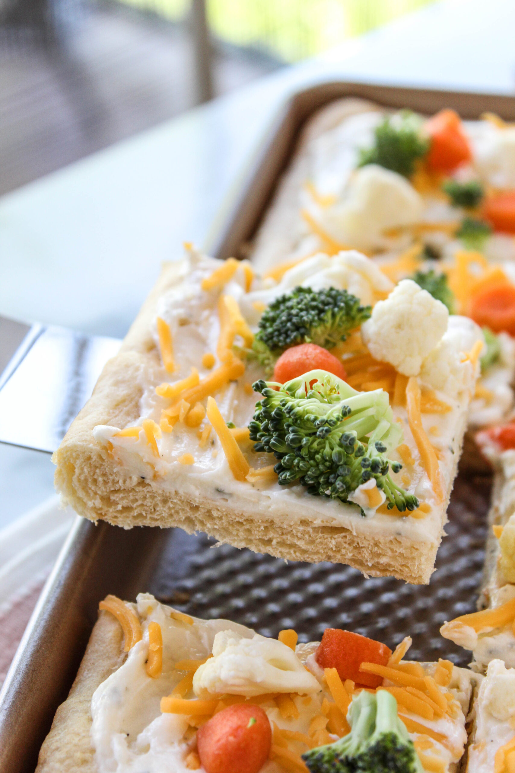 Veggie Pizza with Crescent Roll Recipe