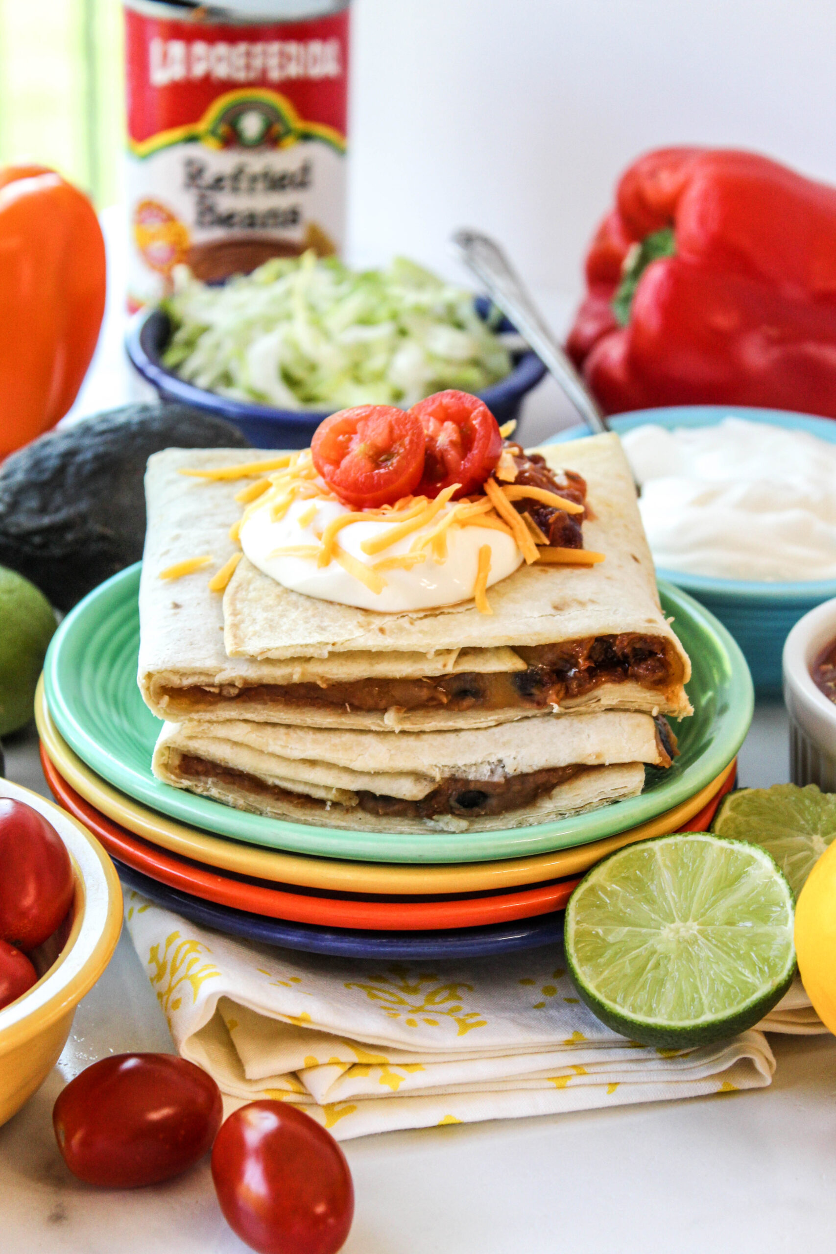 Vegetarian Sheet Pan Quesadillas