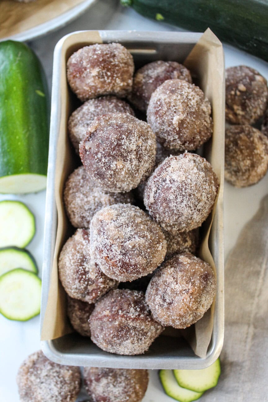 Mini Zucchini Donut Muffins